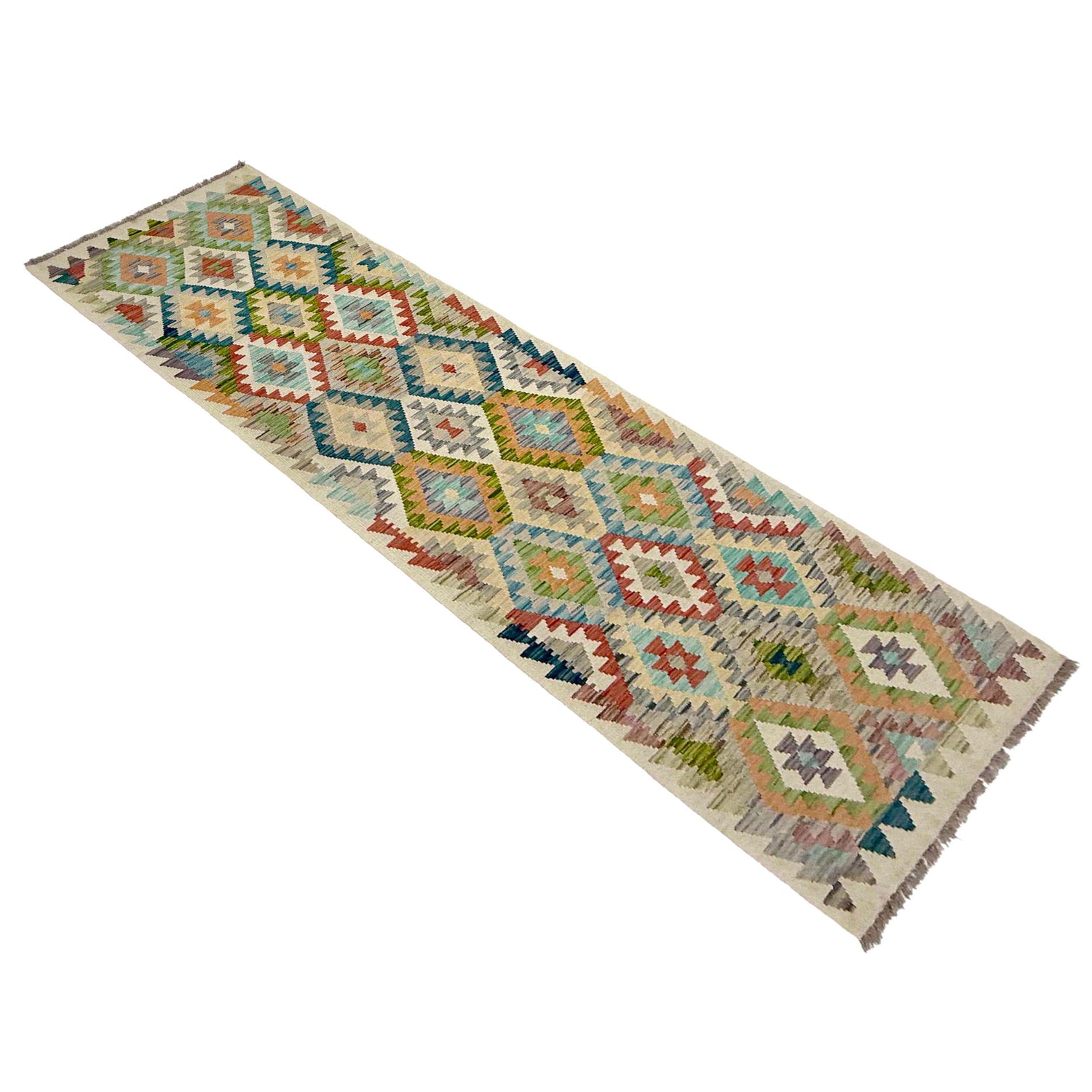 Vegetable Kilim Runner 2' 7" x 9' 11" (ft) - No. R38675