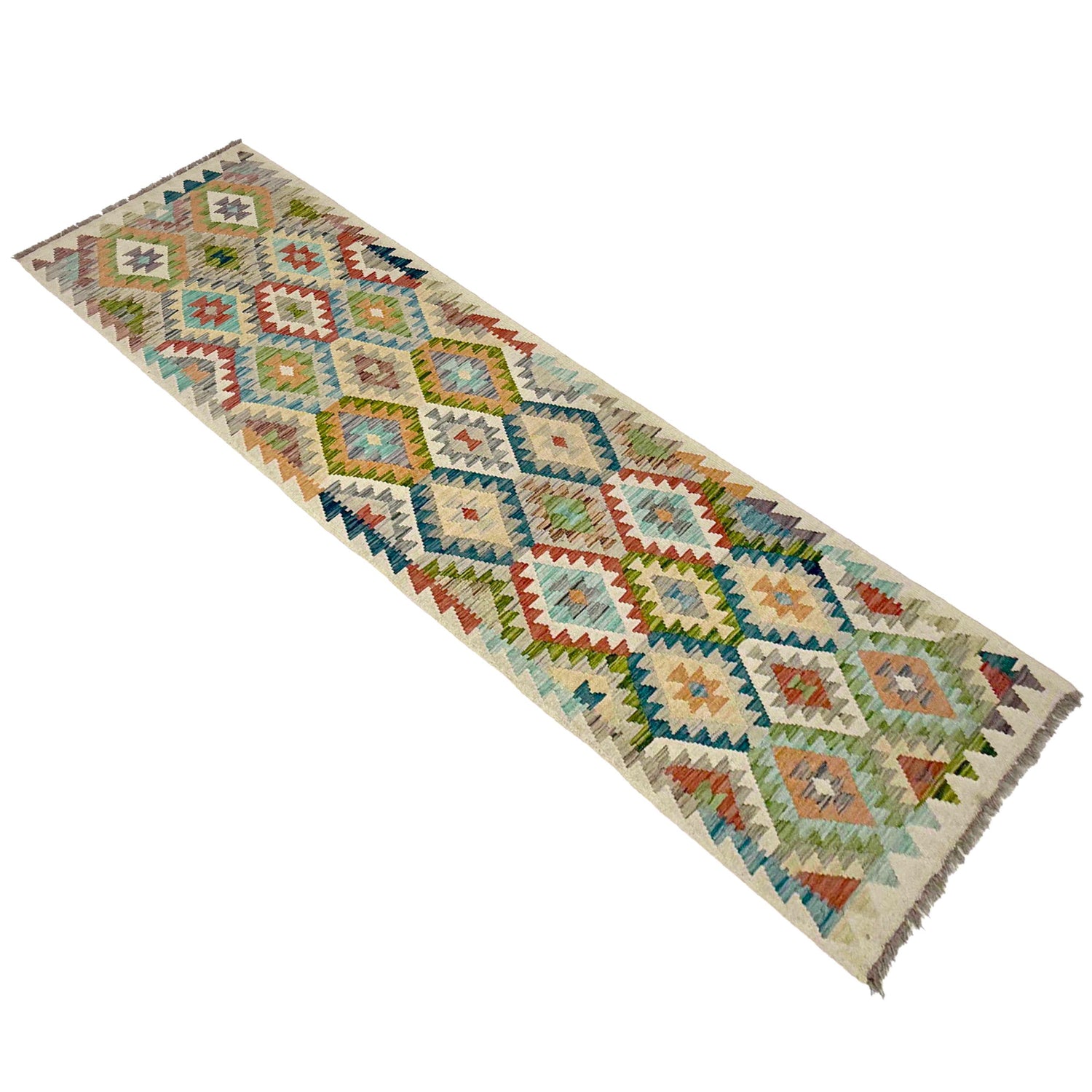 Vegetable Kilim Runner 2' 7" x 9' 11" (ft) - No. R38675