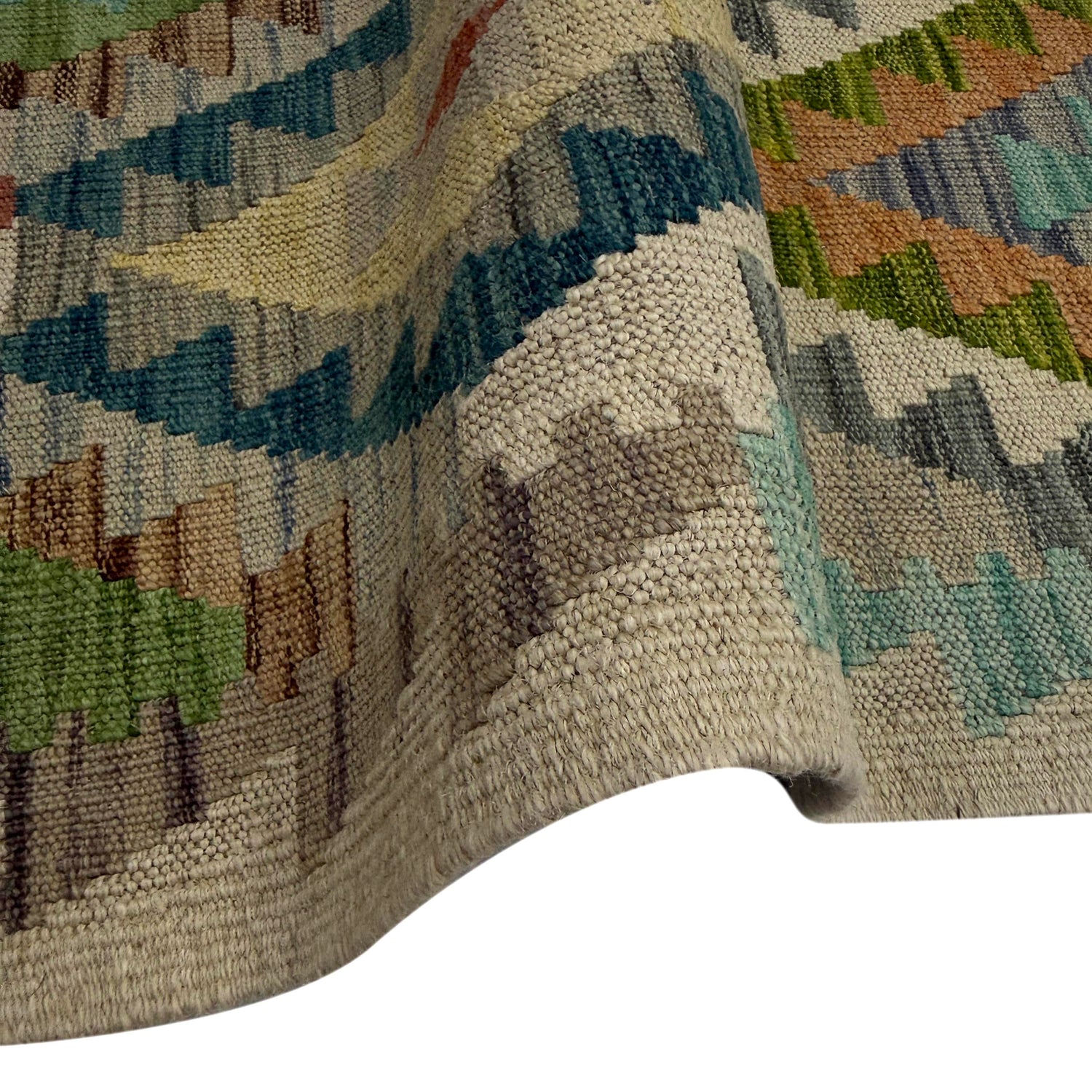 Vegetable Kilim Runner 2' 7" x 9' 11" (ft) - No. R38675