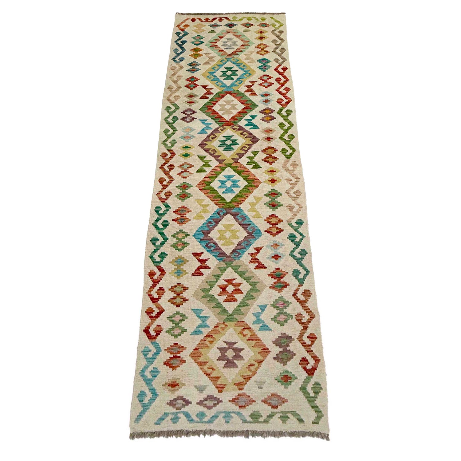 Vegetable Kelim Runner 2' 6" x 9' 3" (ft) - No. R38676