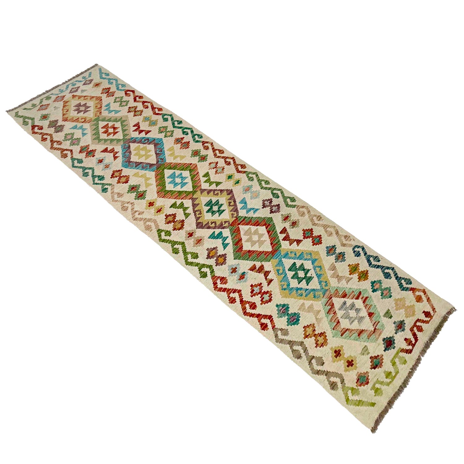 Vegetable Kelim Runner 2' 6" x 9' 3" (ft) - No. R38676