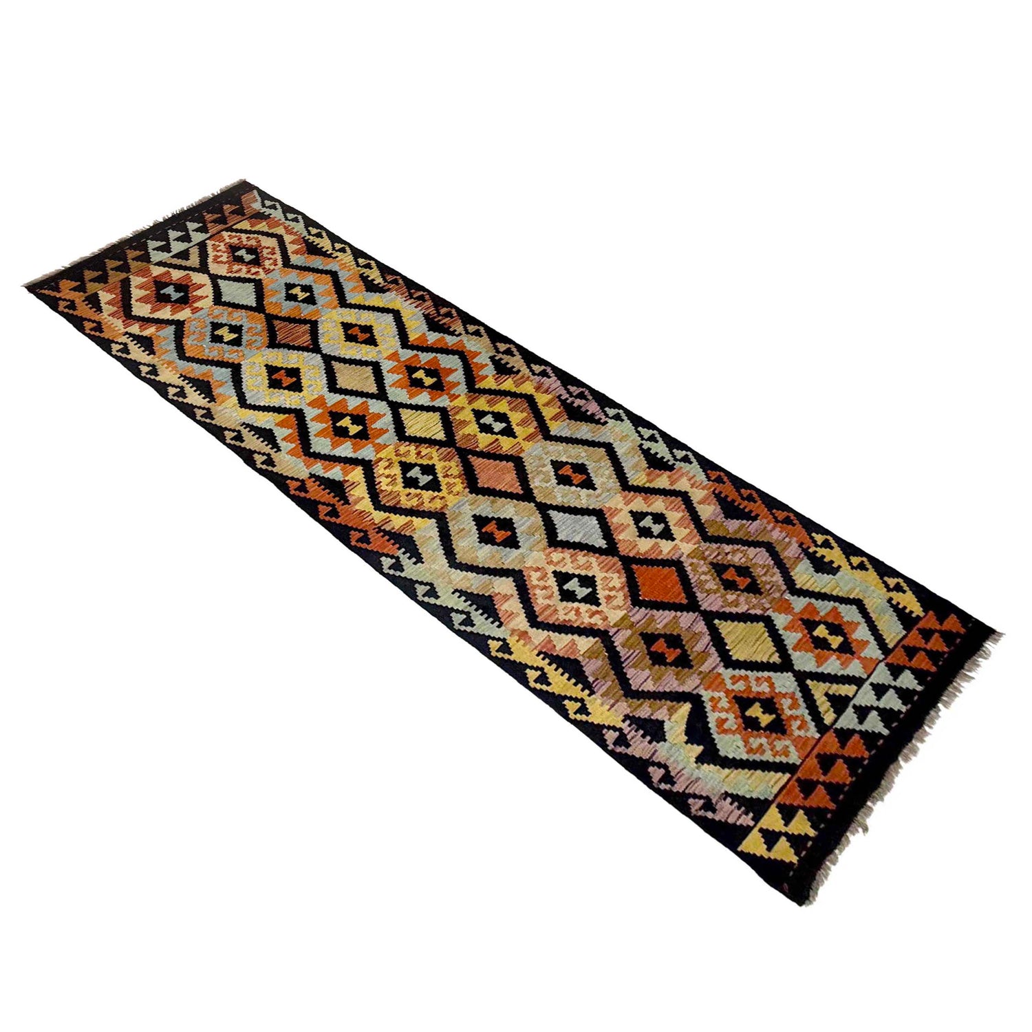 Vegetable Kelim Runner 2' 9" x 9' 7" (ft) - No. R38680
