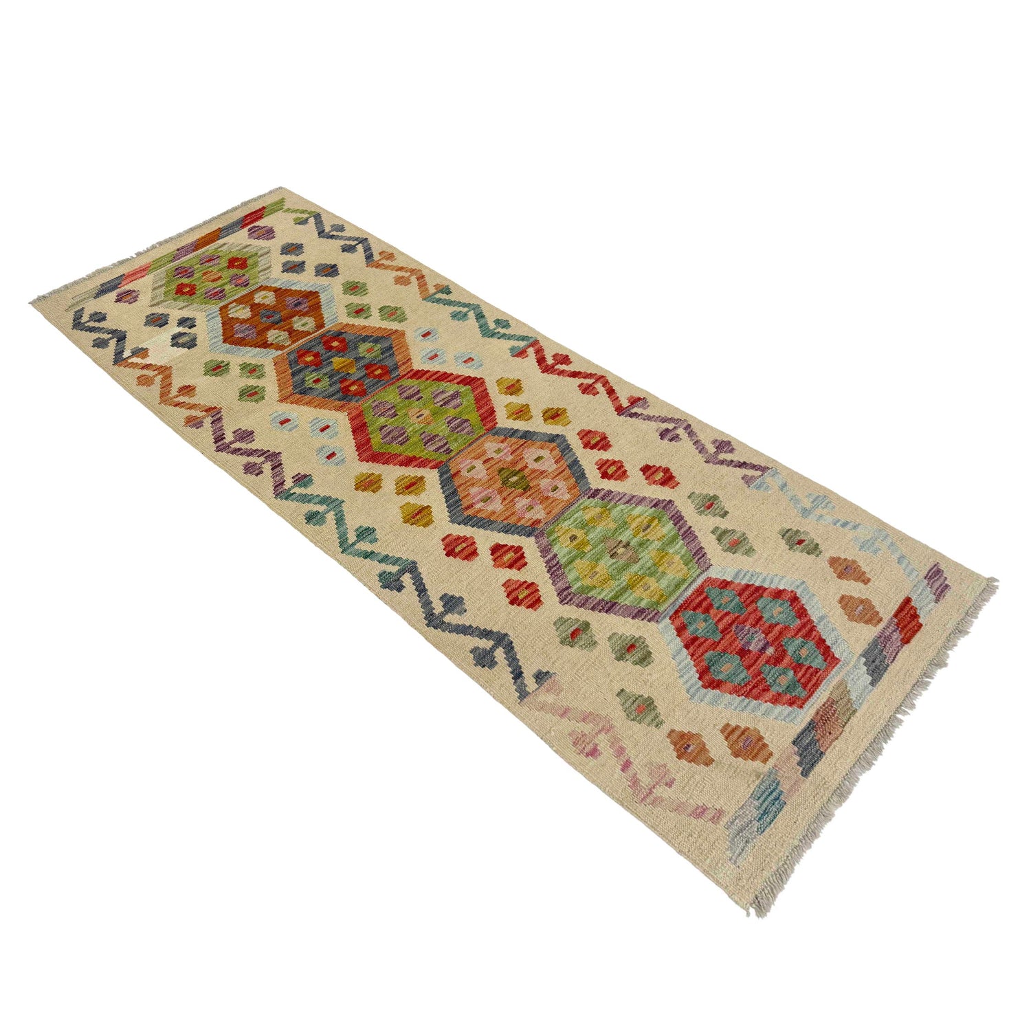Vegetable Kilim Runner 2' 2" x 5' 9" (ft)- No. R38682