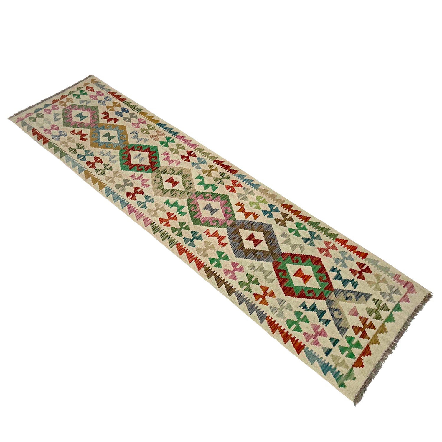 Vegetable Kelim Runner 2' 7" x 9' 9" (ft) - No. R38686