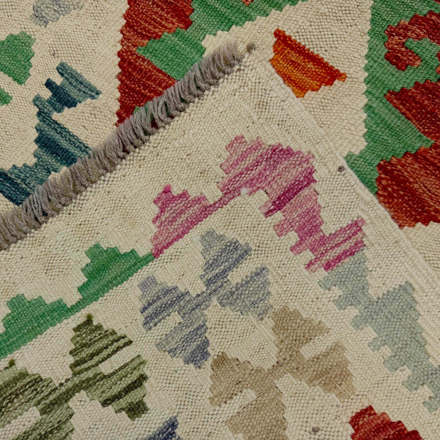 Vegetable Kelim Runner 2' 7" x 9' 9" (ft) - No. R38686