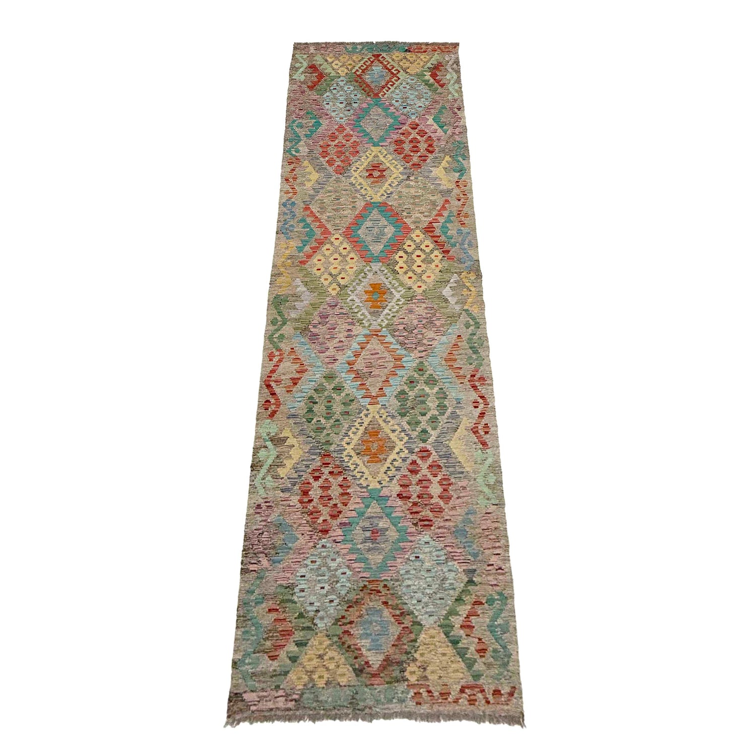 Vegetable Kelim Runner 3' 0" x 13' 0" (ft) - No. R38687
