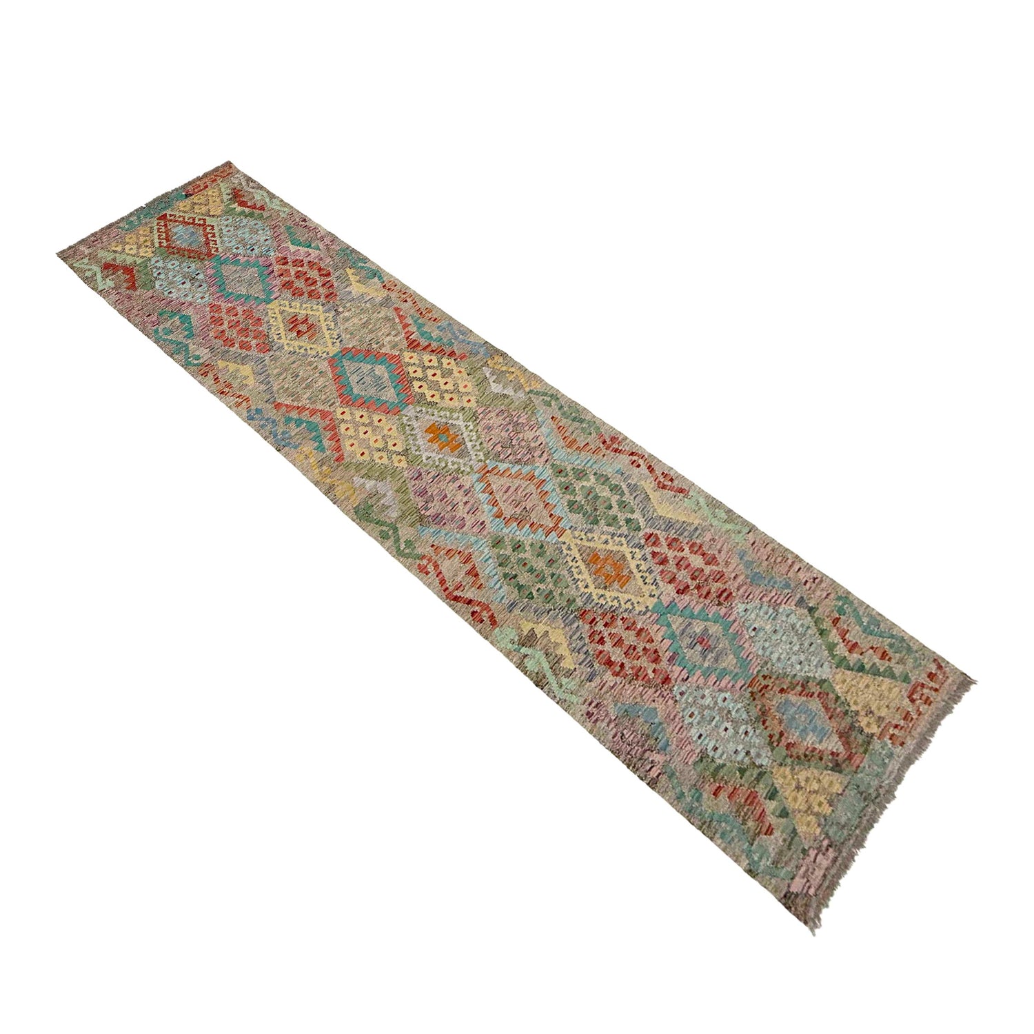 Vegetable Kelim Runner 3' 0" x 13' 0" (ft) - No. R38687