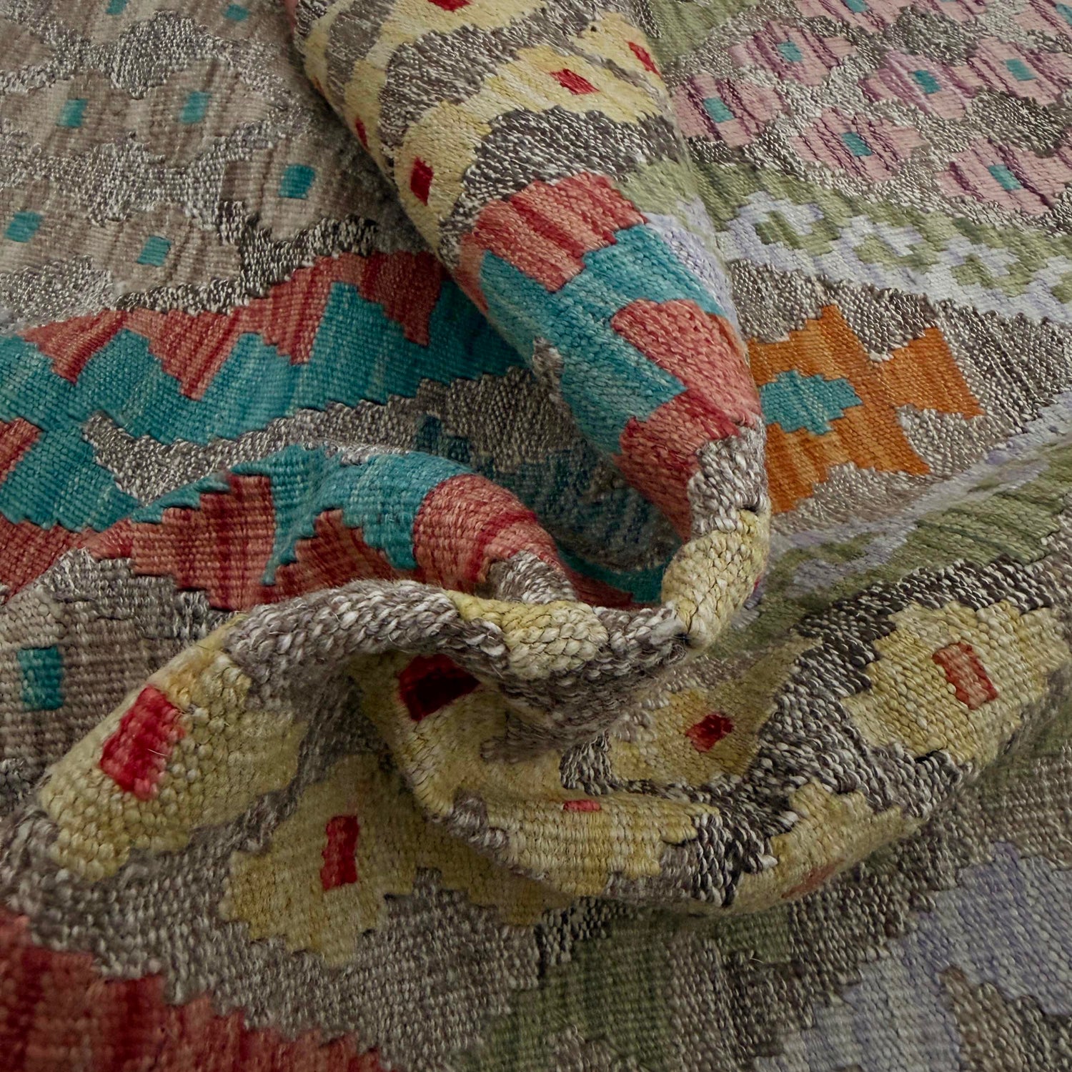 Vegetable Kelim Runner 3' 0" x 13' 0" (ft) - No. R38687