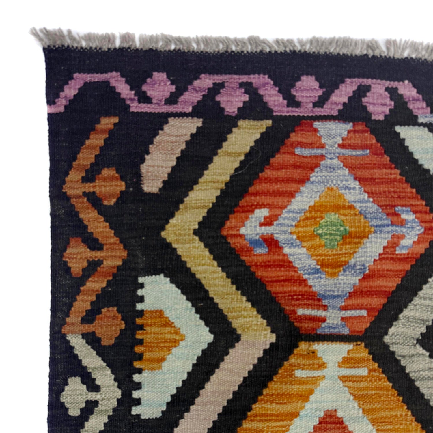 Handmade Vegetable Kelim 6' 7" x 9' 9" (ft) - No. R38688