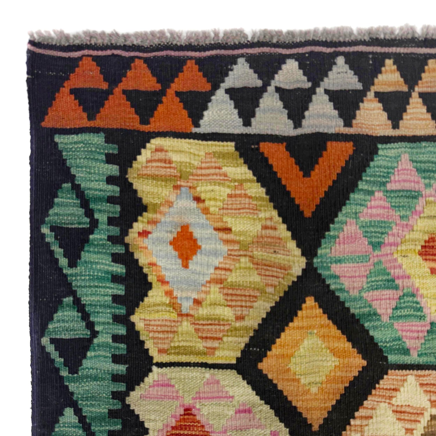 Handmade Vegetable Kelim 6' 7" x 9' 11" (ft) - No. R38691