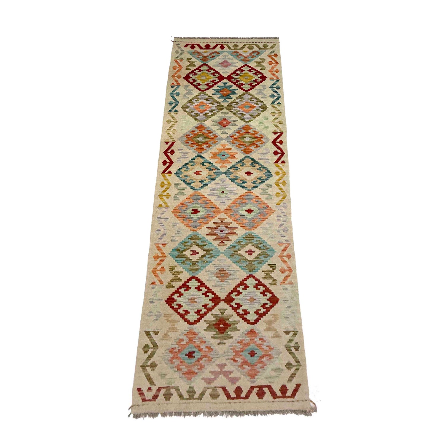 Vegetable Kilim Runner 2' 6" x 9' 9" (ft) - No. R38694