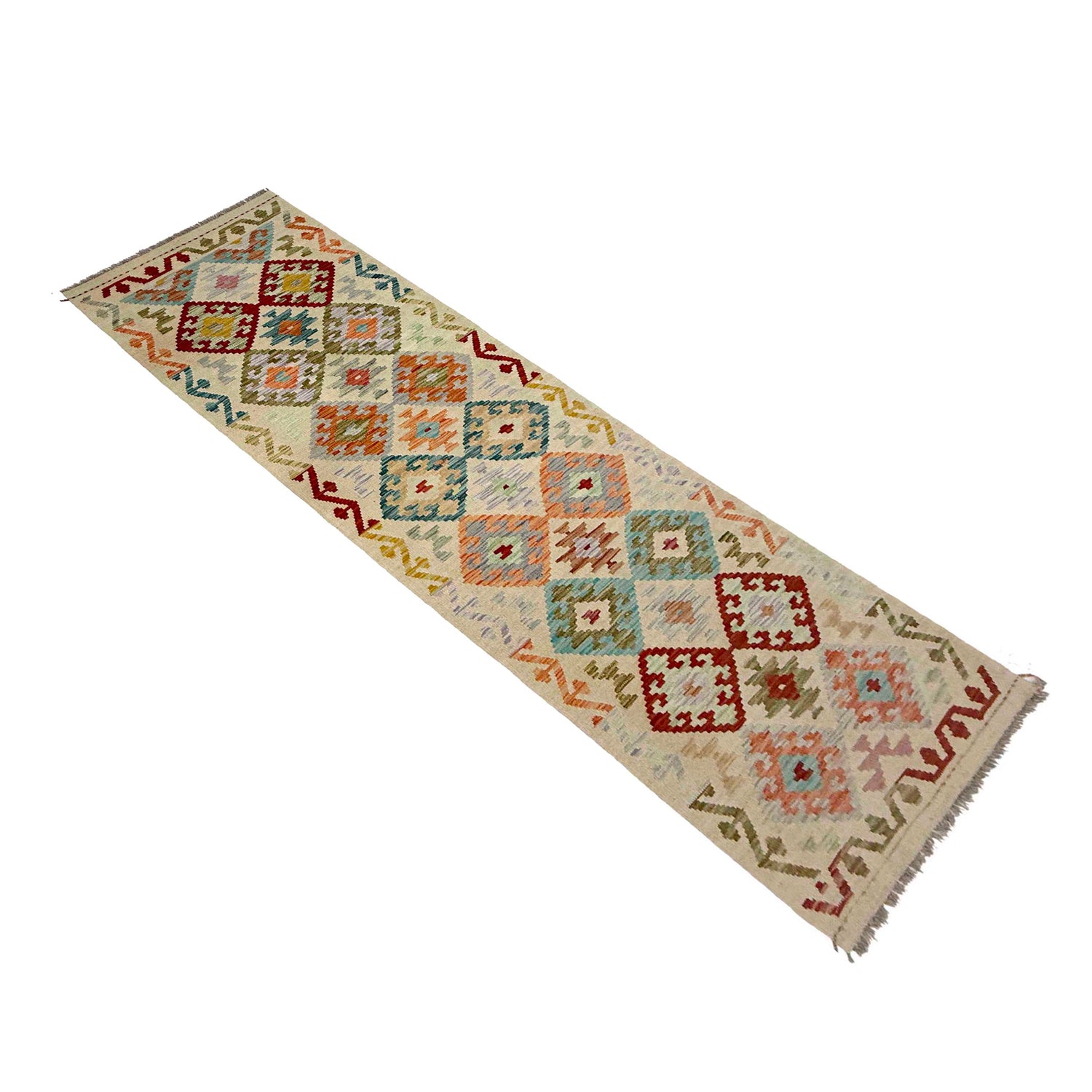 Vegetable Kilim Runner 2' 6" x 9' 9" (ft) - No. R38694