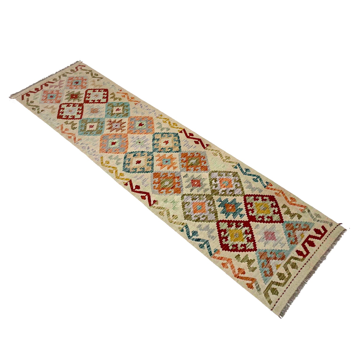 Vegetable Kilim Runner 2' 6" x 9' 9" (ft) - No. R38694