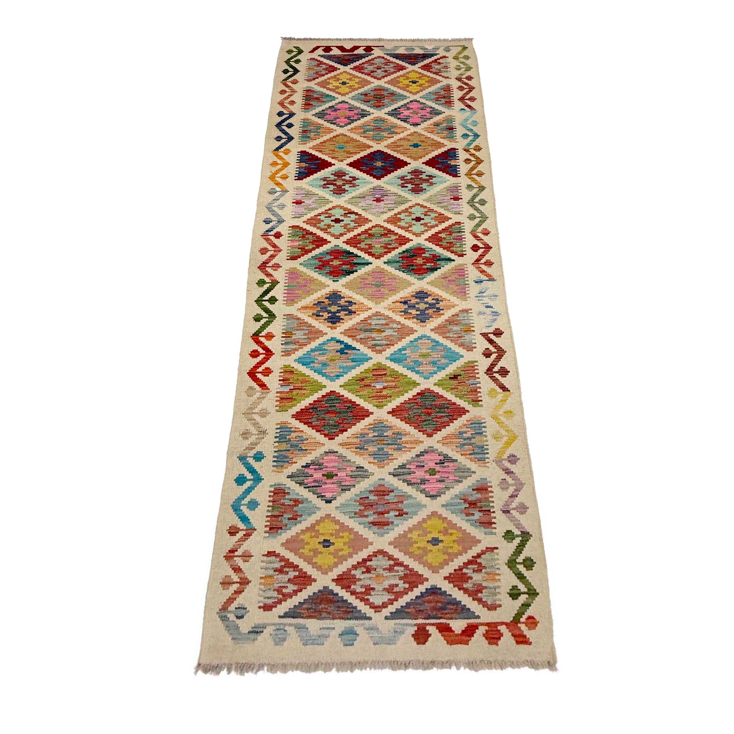 Vegetable Kelim Runner 2' 8" x 9' 5" (ft) - No. R38695