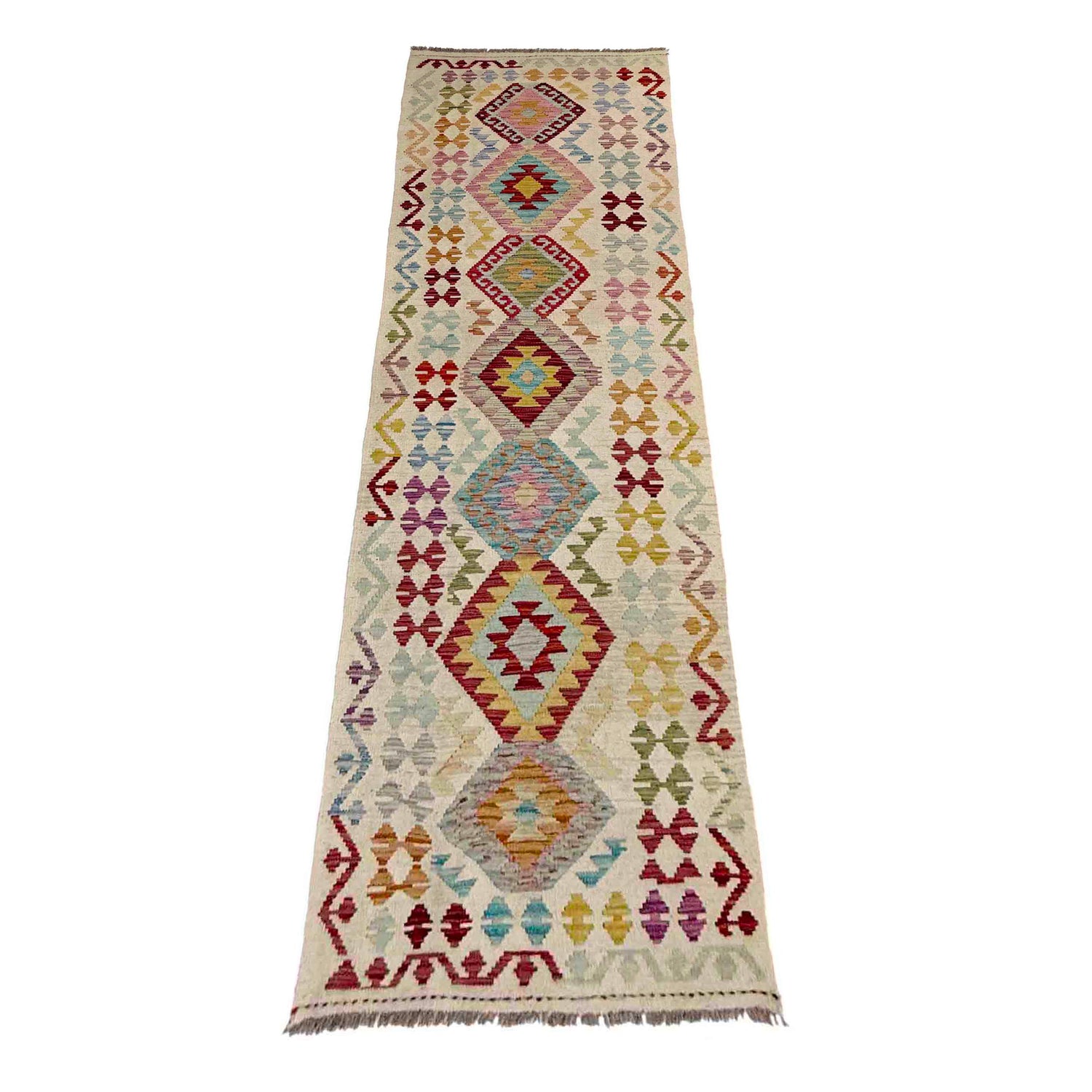Vegetable Kilim Runner 2' 8" x 9' 9" (ft) - No. R38696