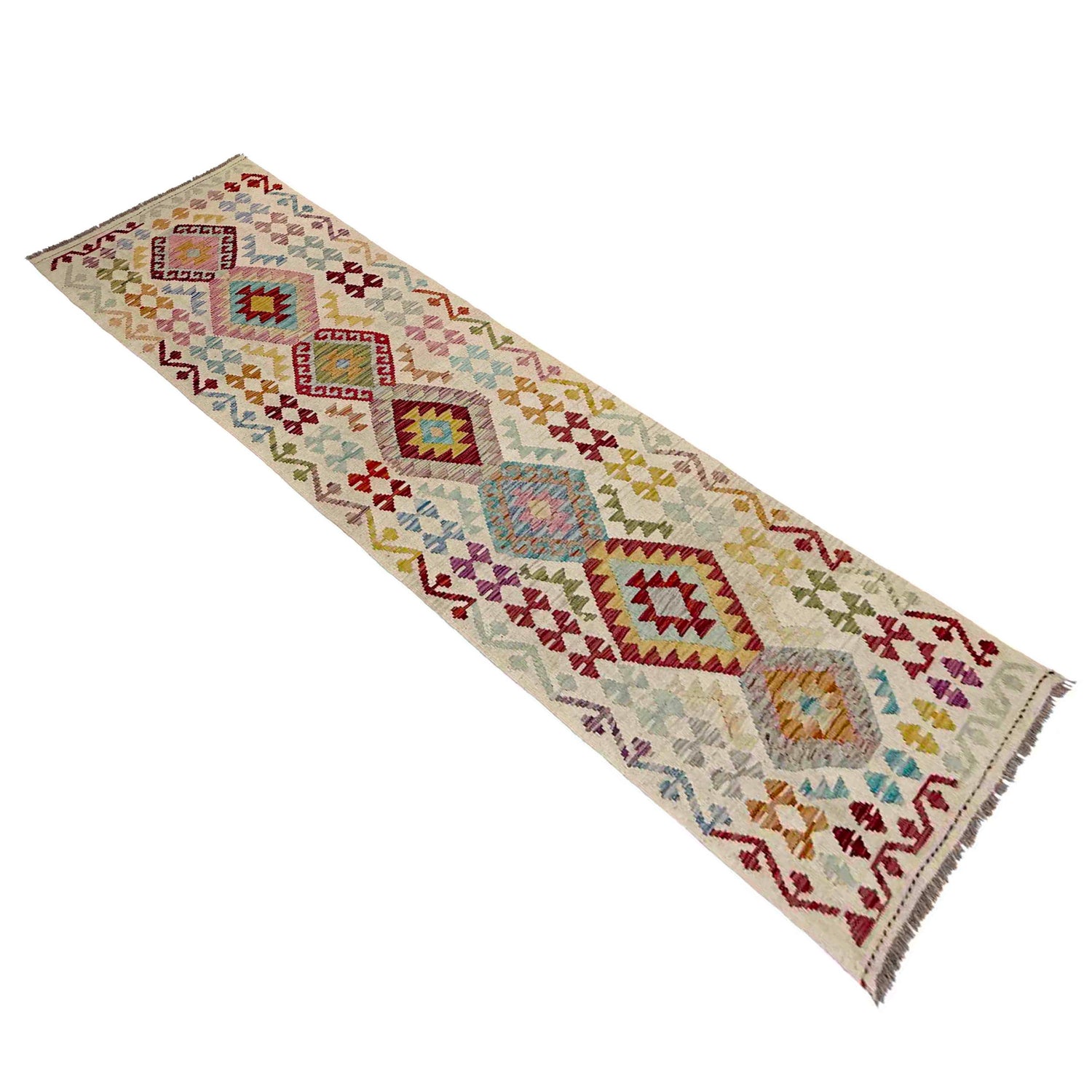 Vegetable Kilim Runner 2' 8" x 9' 9" (ft) - No. R38696