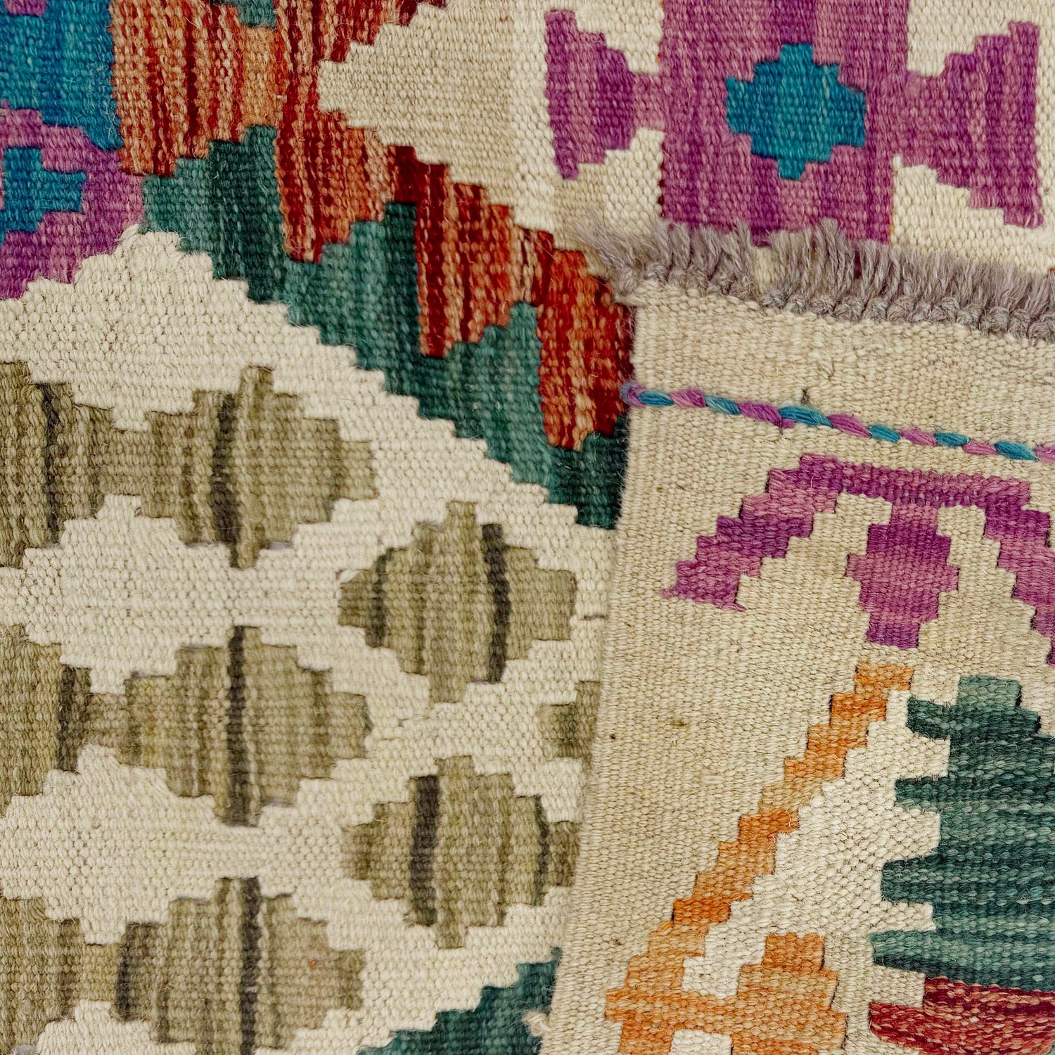 Vegetable Kelim Runner 2' 10" x 16' 2" (ft) - No. R38697