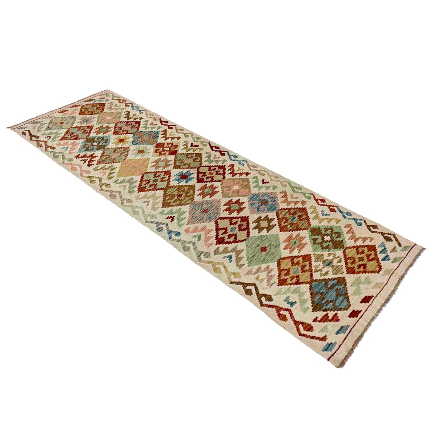 Vegetable Kilim Runner 2' 10" x 9' 5" (ft) - No. R38705