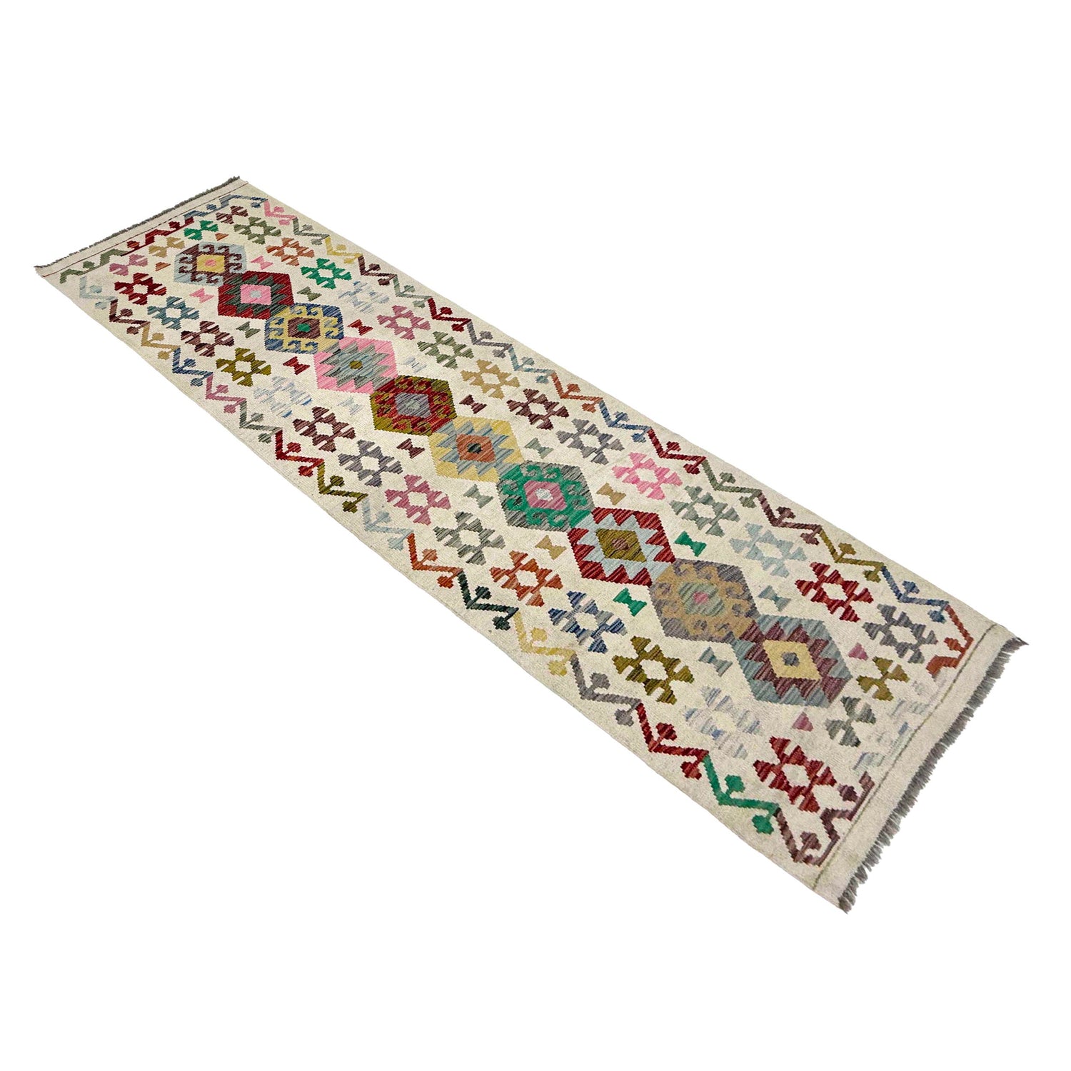 Vegetable Kelim Runner 2' 9" x 9' 7" (ft) - No. R38707
