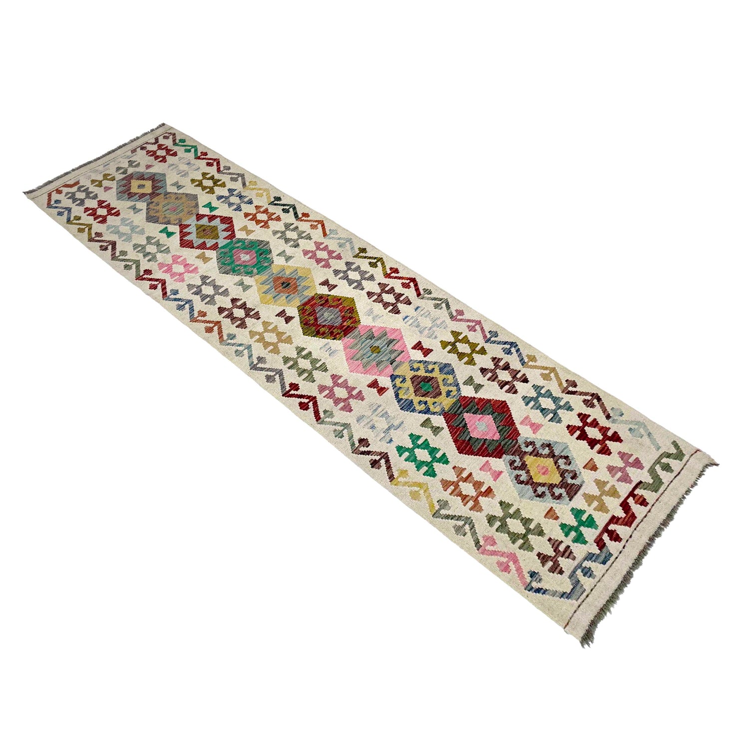 Vegetable Kelim Runner 2' 9" x 9' 7" (ft) - No. R38707