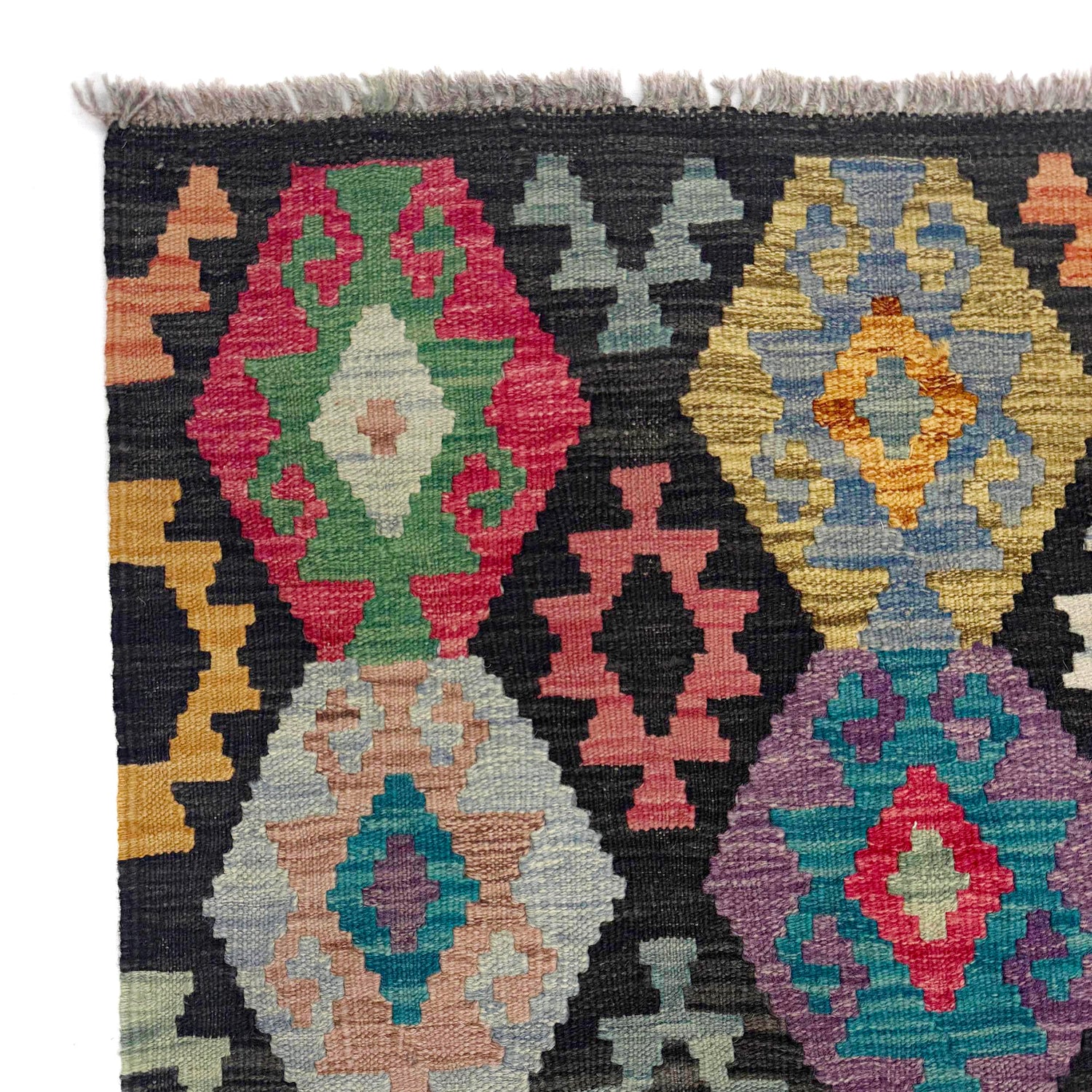 Handmade Vegetable Kilim 6' 7" x 9' 7" (ft) - No. R38710