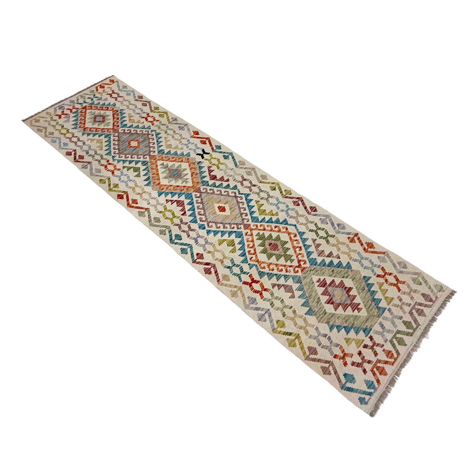 Vegetable Kelim Runner 2' 9" x 9' 8" (ft) - No. R38712