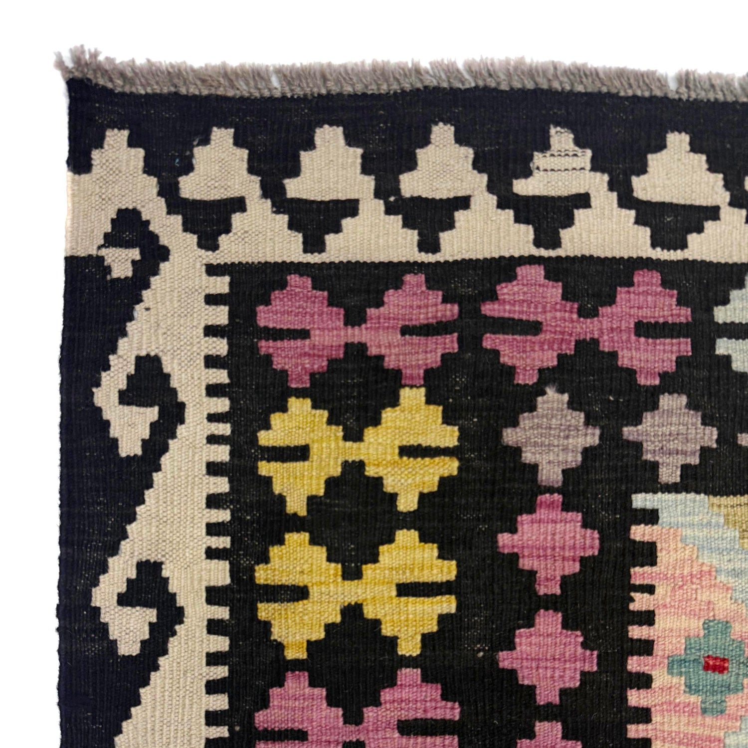 Handmade Vegetable Kilim 6' 11" x 9' 7" (ft) - No. R38713