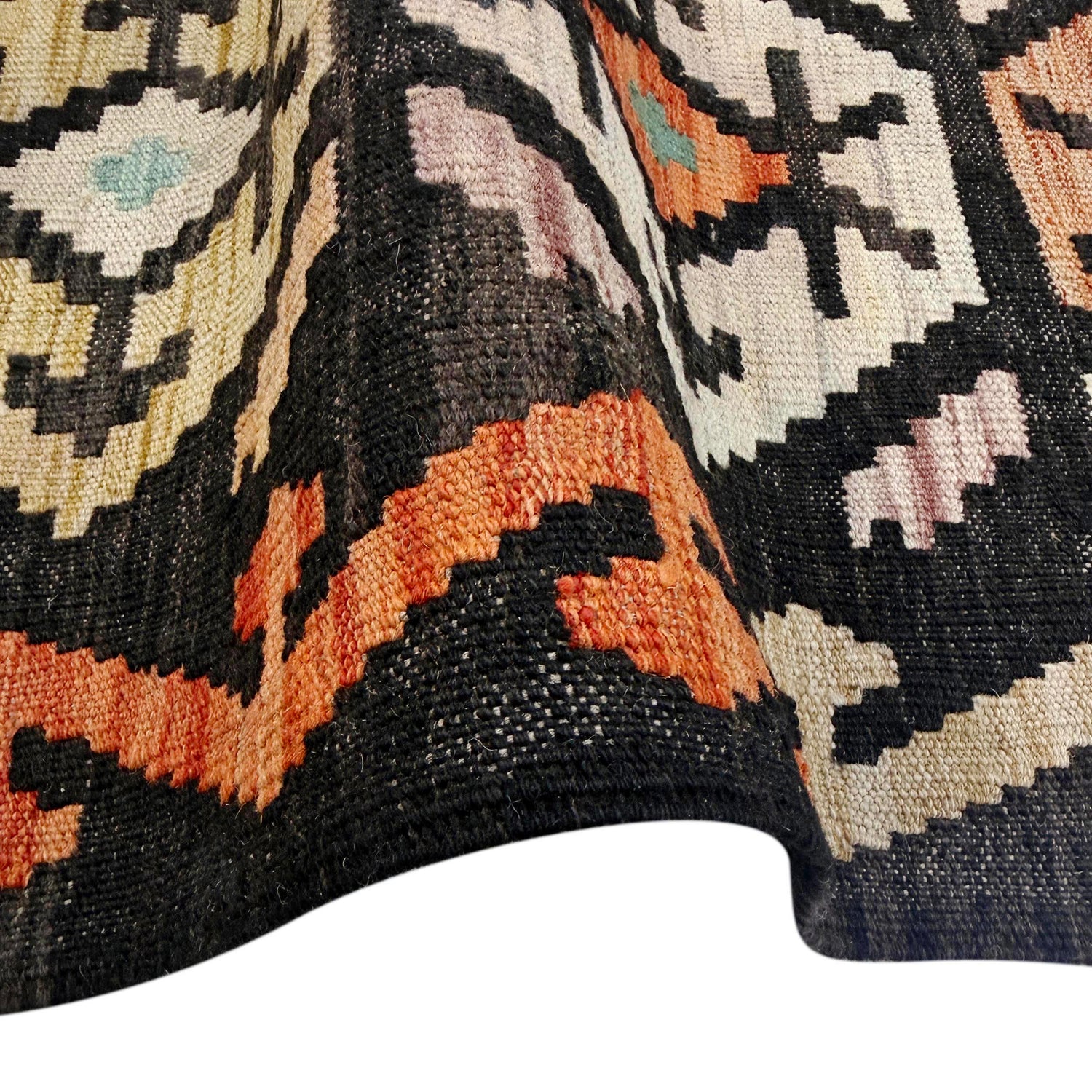 Handmade Vegetable Kelim 6' 4" x 9' 9" (ft) - No. R38714