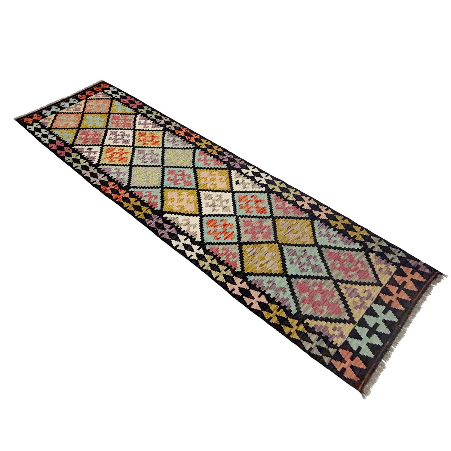 Vegetable Kilim Runner 2' 8" x 9' 7" (ft) - No. R38716