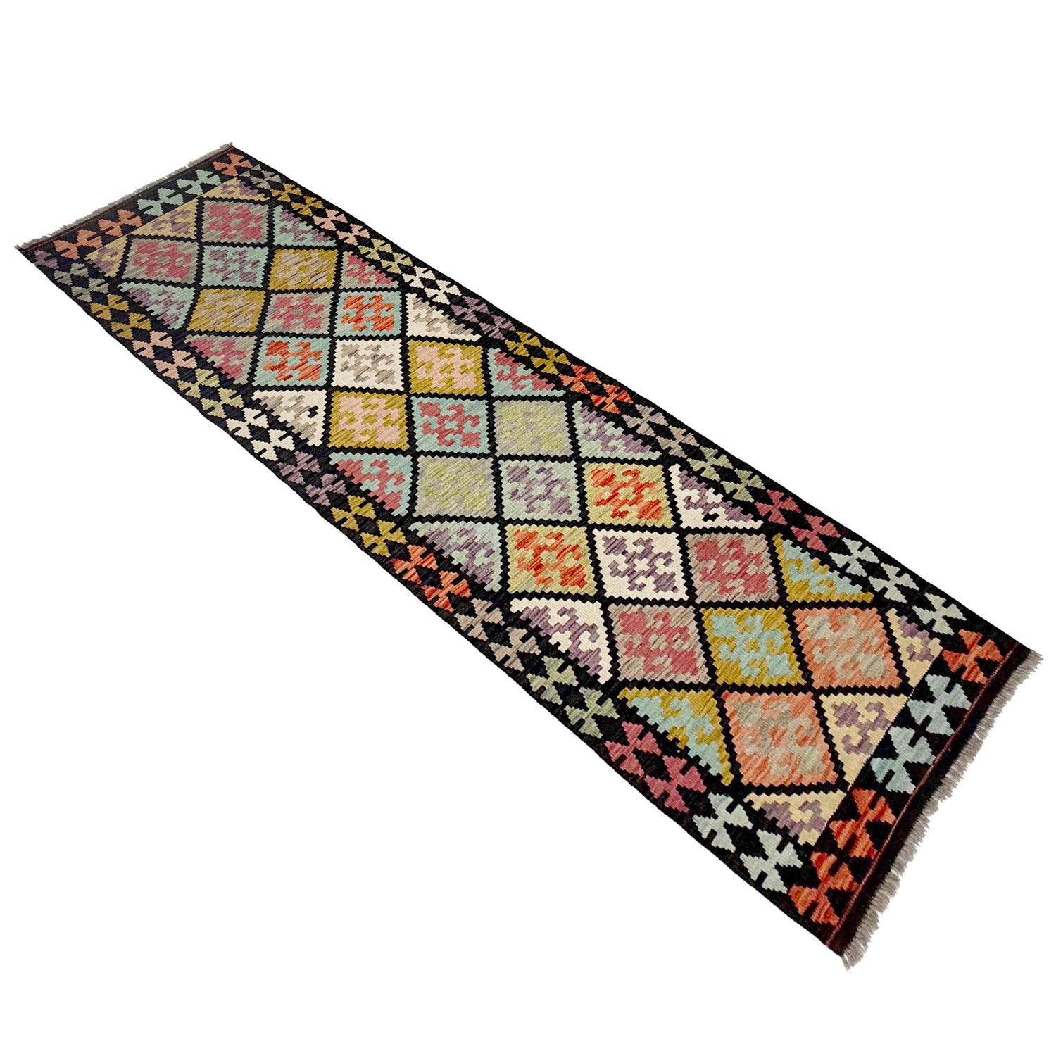Vegetable Kilim Runner 2' 8" x 9' 7" (ft) - No. R38716