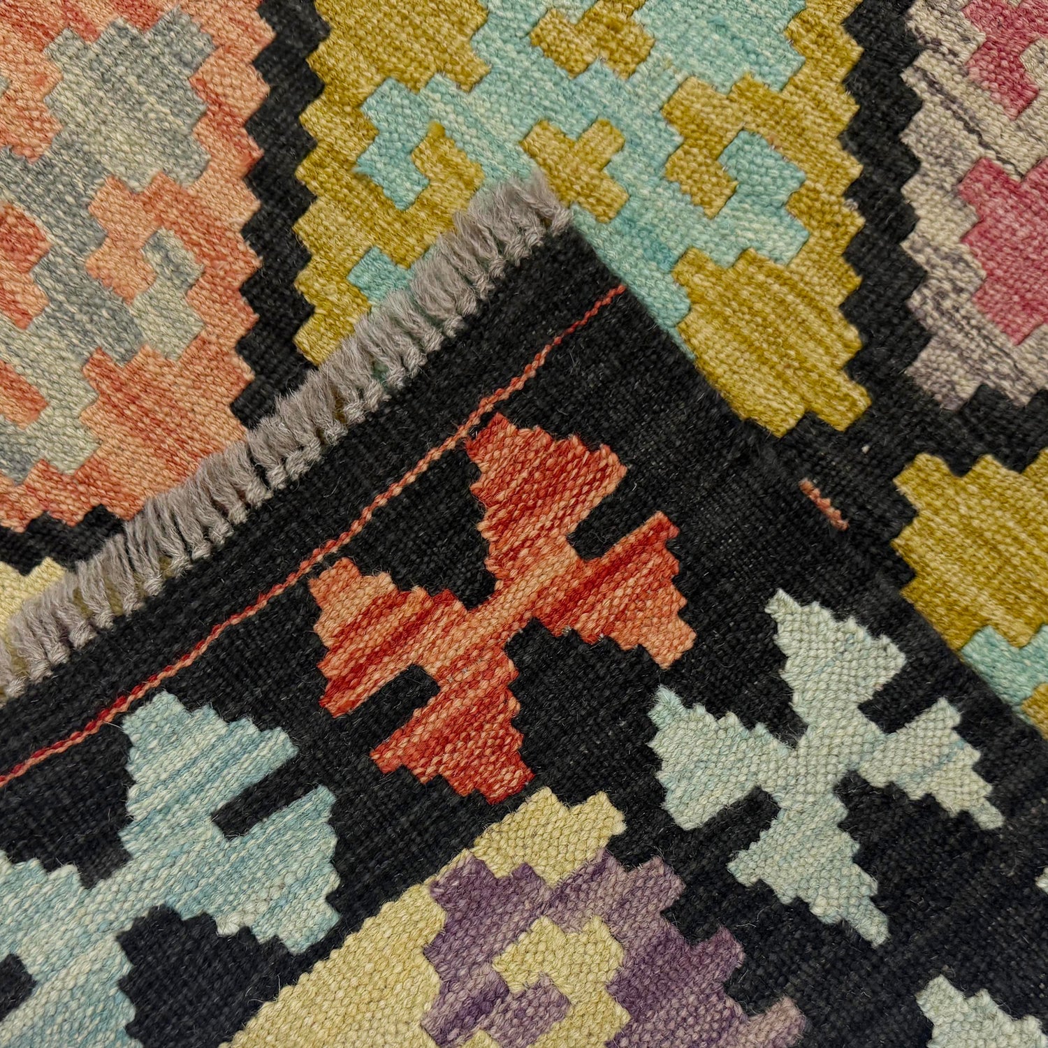 Vegetable Kilim Runner 2' 8" x 9' 7" (ft) - No. R38716