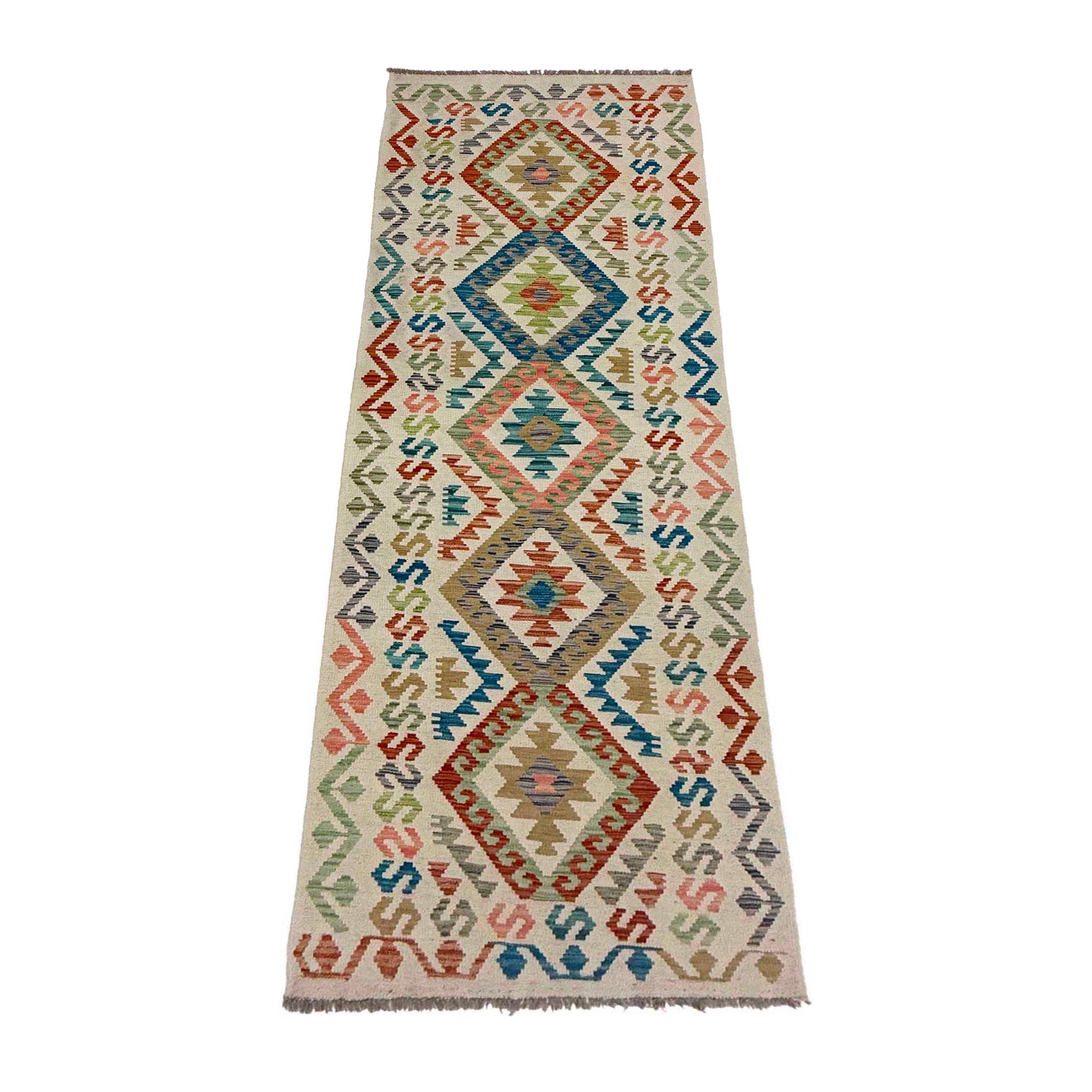 Vegetable Kelim Runner 2' 9" x 9' 10" (ft) - No. R38719