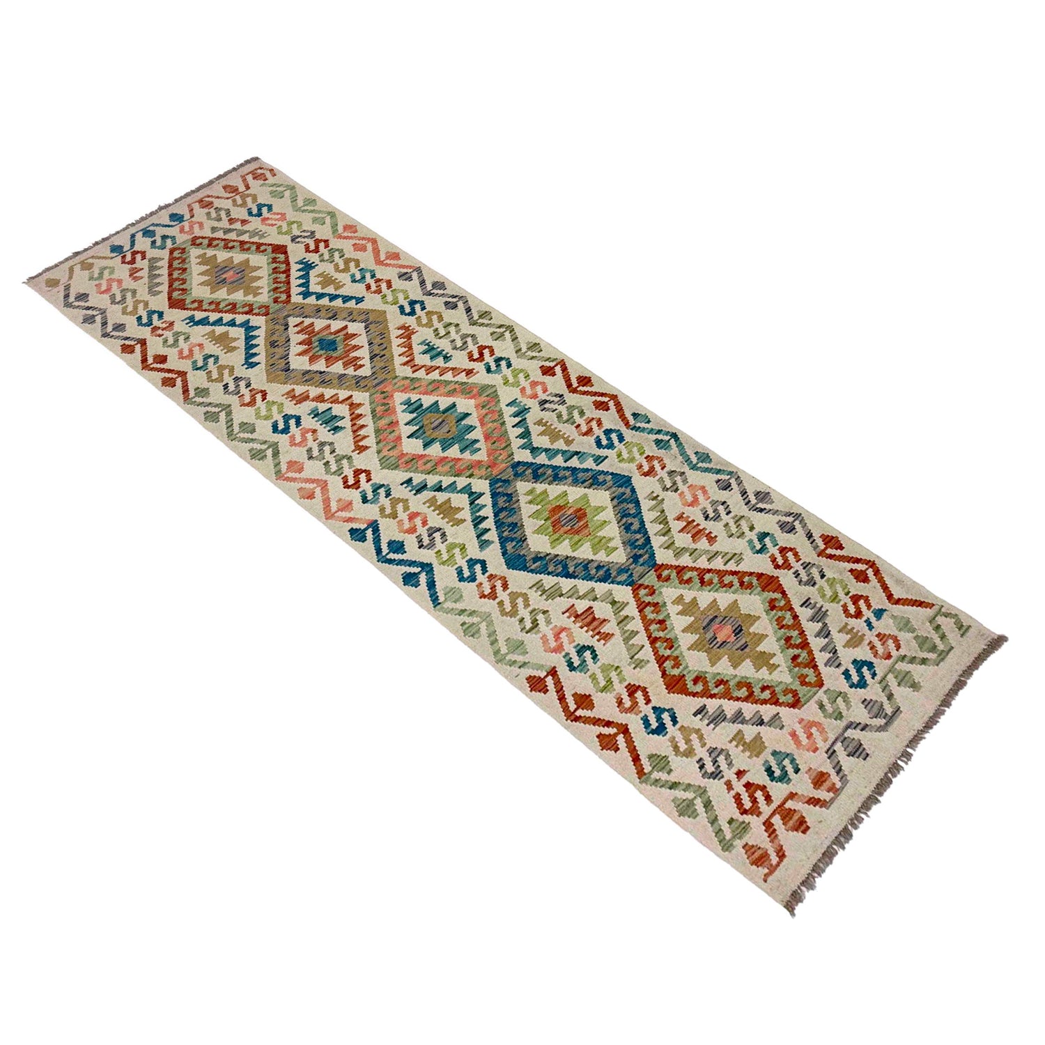 Vegetable Kelim Runner 2' 9" x 9' 10" (ft) - No. R38719