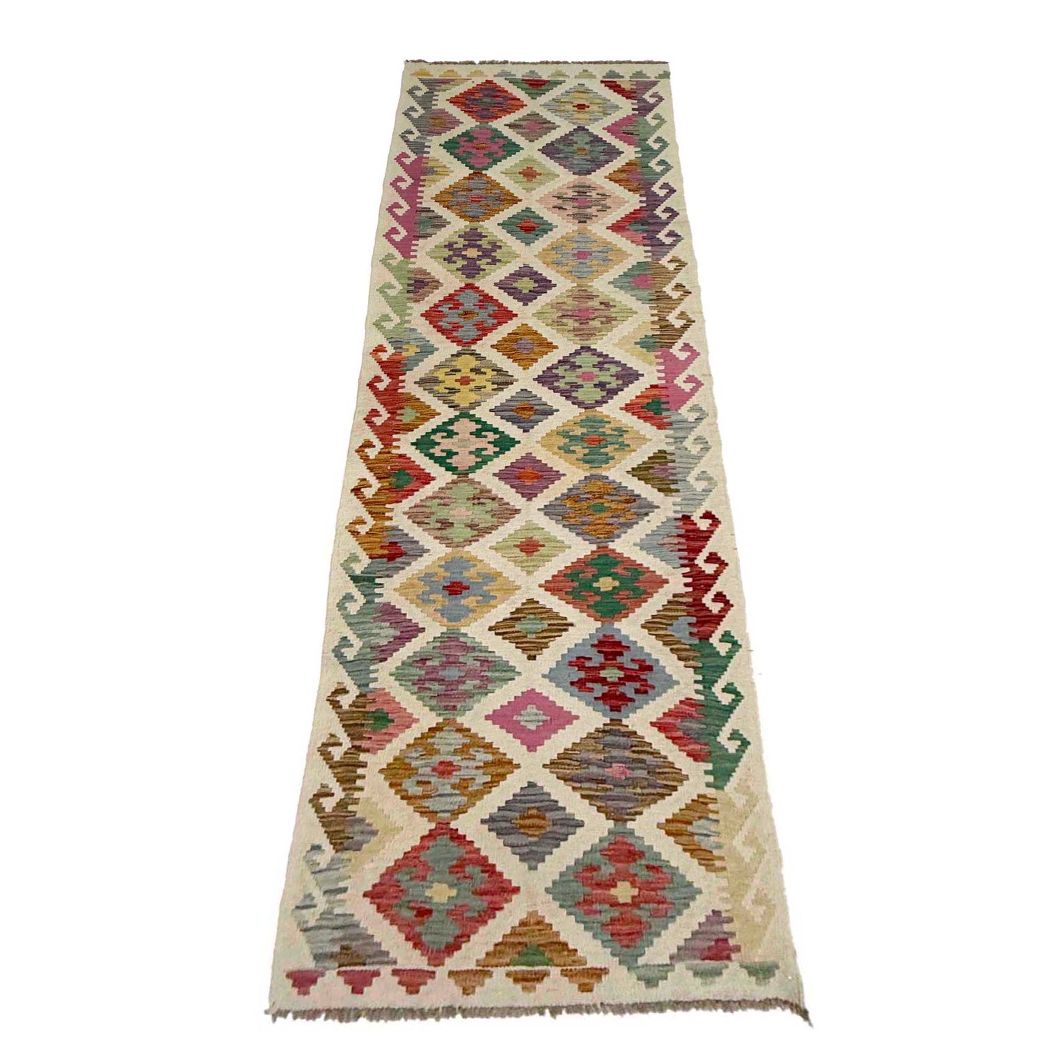 Vegetable Kelim Runner 2' 6" x 9' 6" (ft) - No. R38720