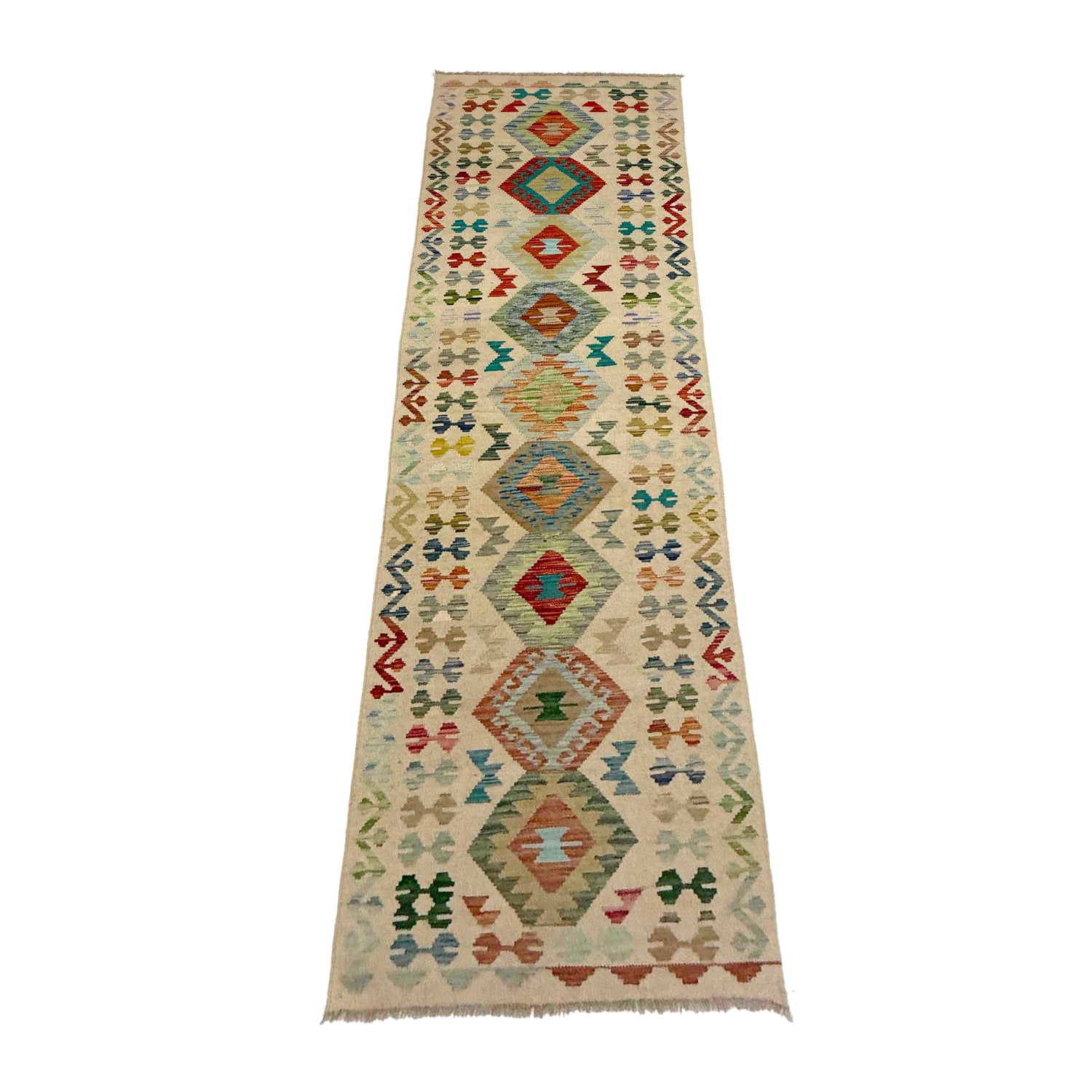 Vegetable Kilim Runner 2' 7" x 9' 11" (ft) - No. R38721