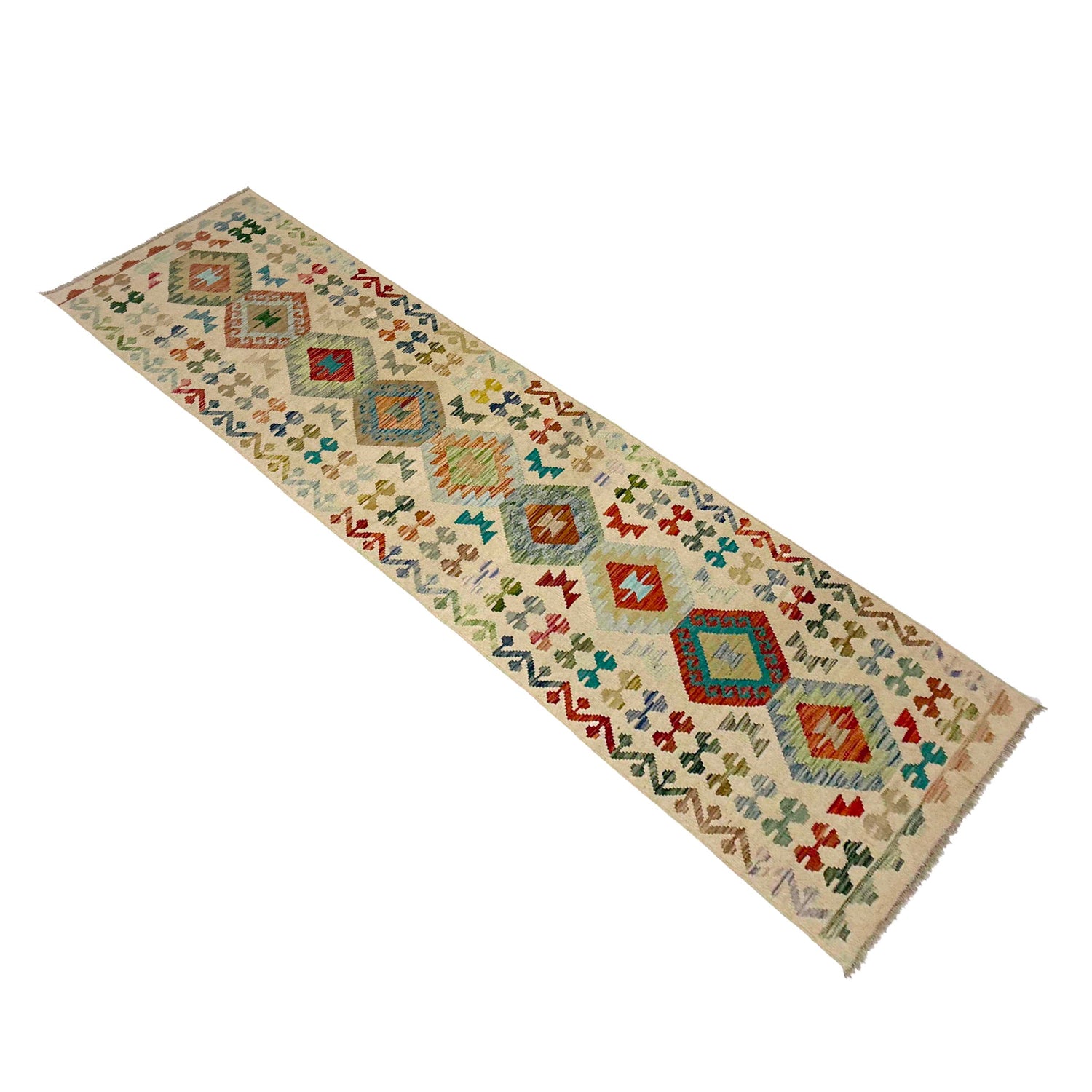 Vegetable Kilim Runner 2' 7" x 9' 11" (ft) - No. R38721