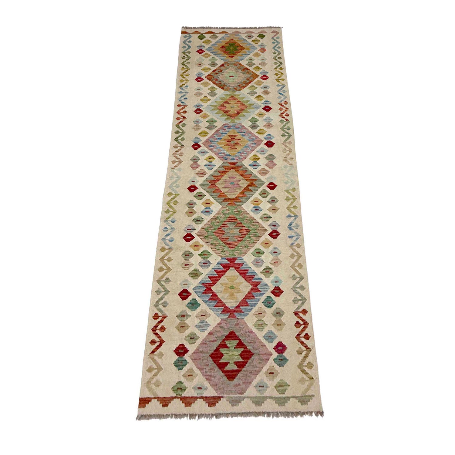 Vegetable Kelim Runner 2' 8" x 9' 9" (ft) - No. R38722