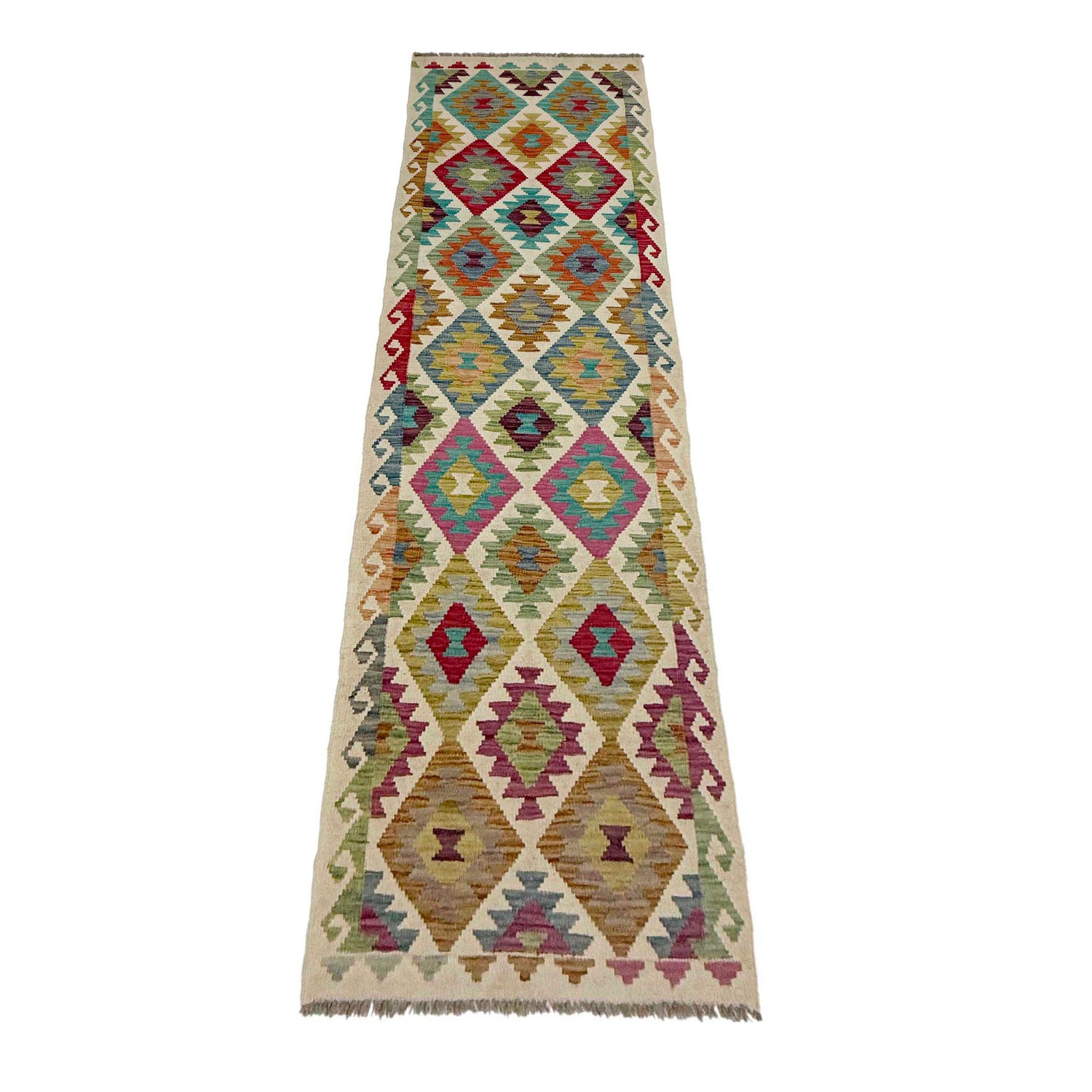 Vegetable Kilim Runner 2' 6" x 10' 1" (ft) - No. R38727