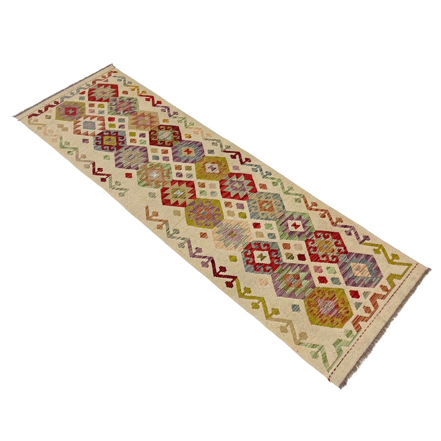Vegetable Kelim Runner 2' 6" x 9' 7" (ft) - No. R38728
