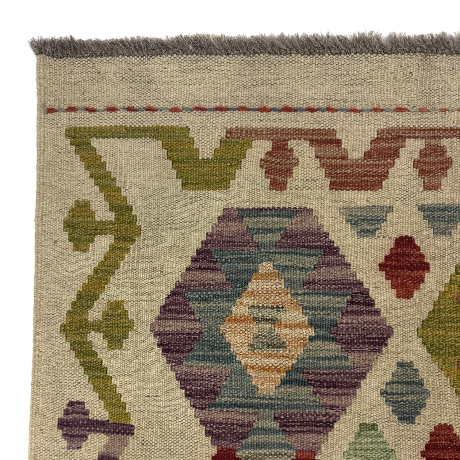 Vegetable Kelim Runner 2' 6" x 9' 7" (ft) - No. R38728