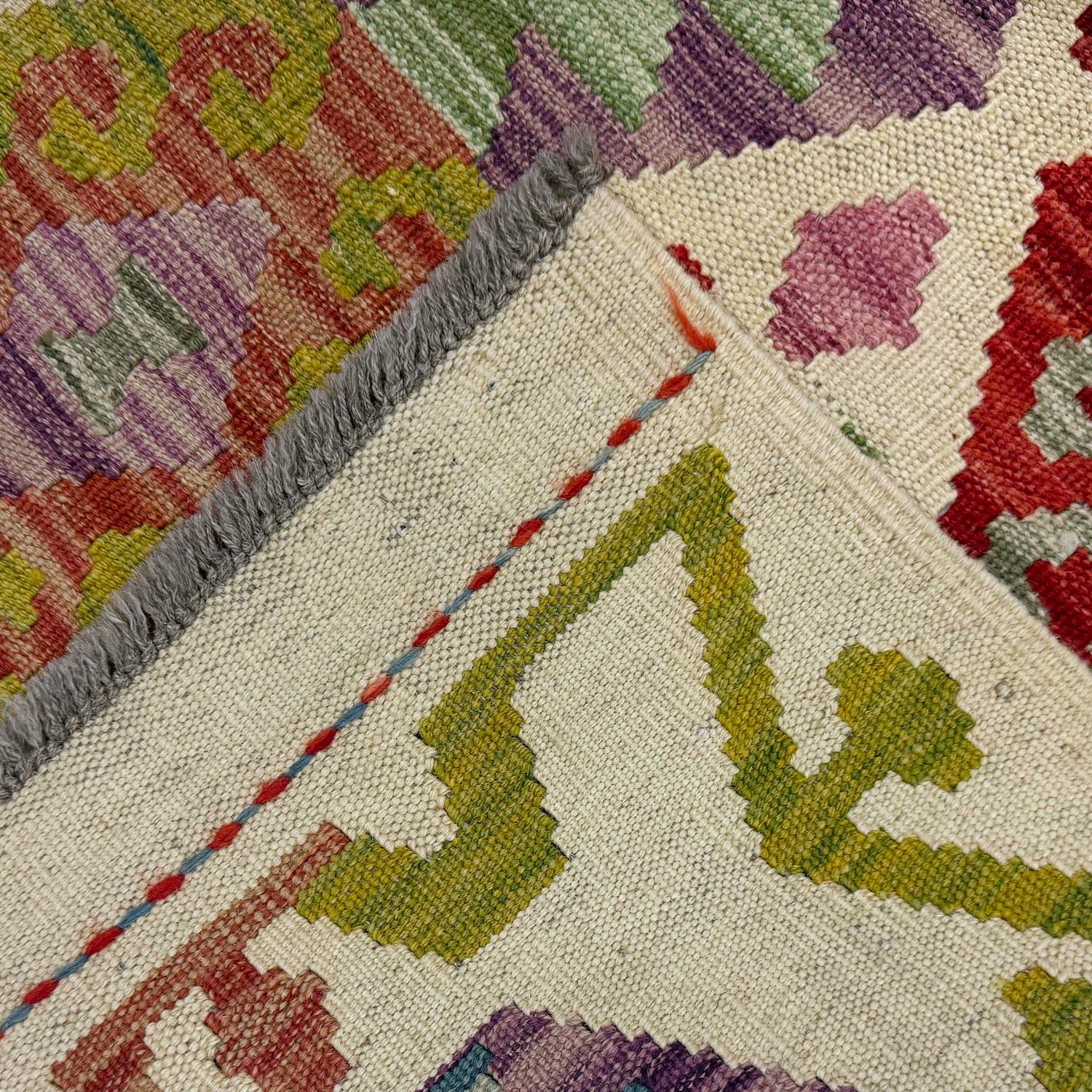 Vegetable Kelim Runner 2' 6" x 9' 7" (ft) - No. R38728