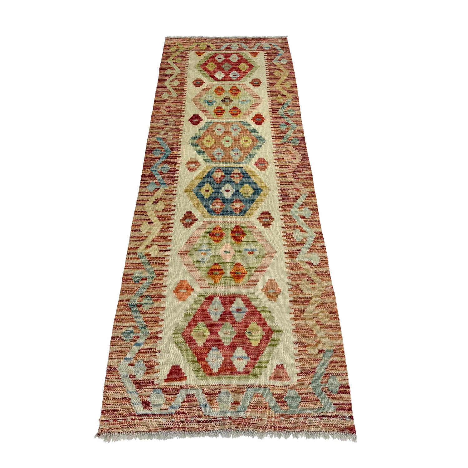 Vegetable Kelim Runner 1' 11" x 5' 8" (ft)- No. R38729