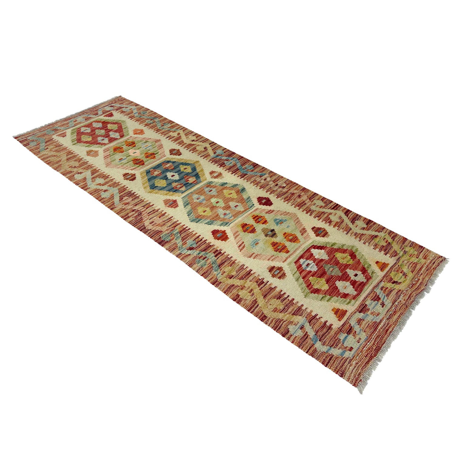 Vegetable Kelim Runner 1' 11" x 5' 8" (ft)- No. R38729