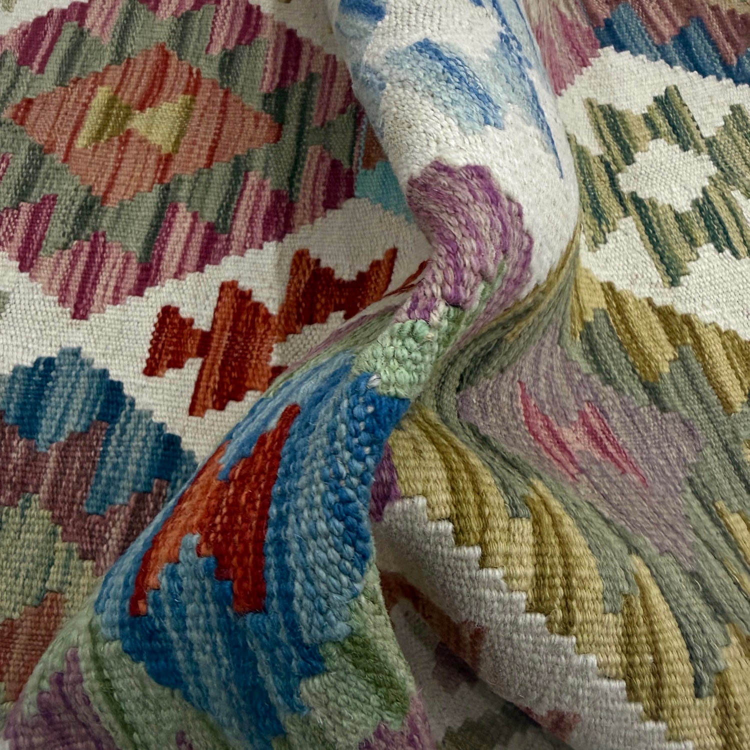 Vegetable Kilim Runner 2' 7" x 9' 9" (ft) - No. R38730