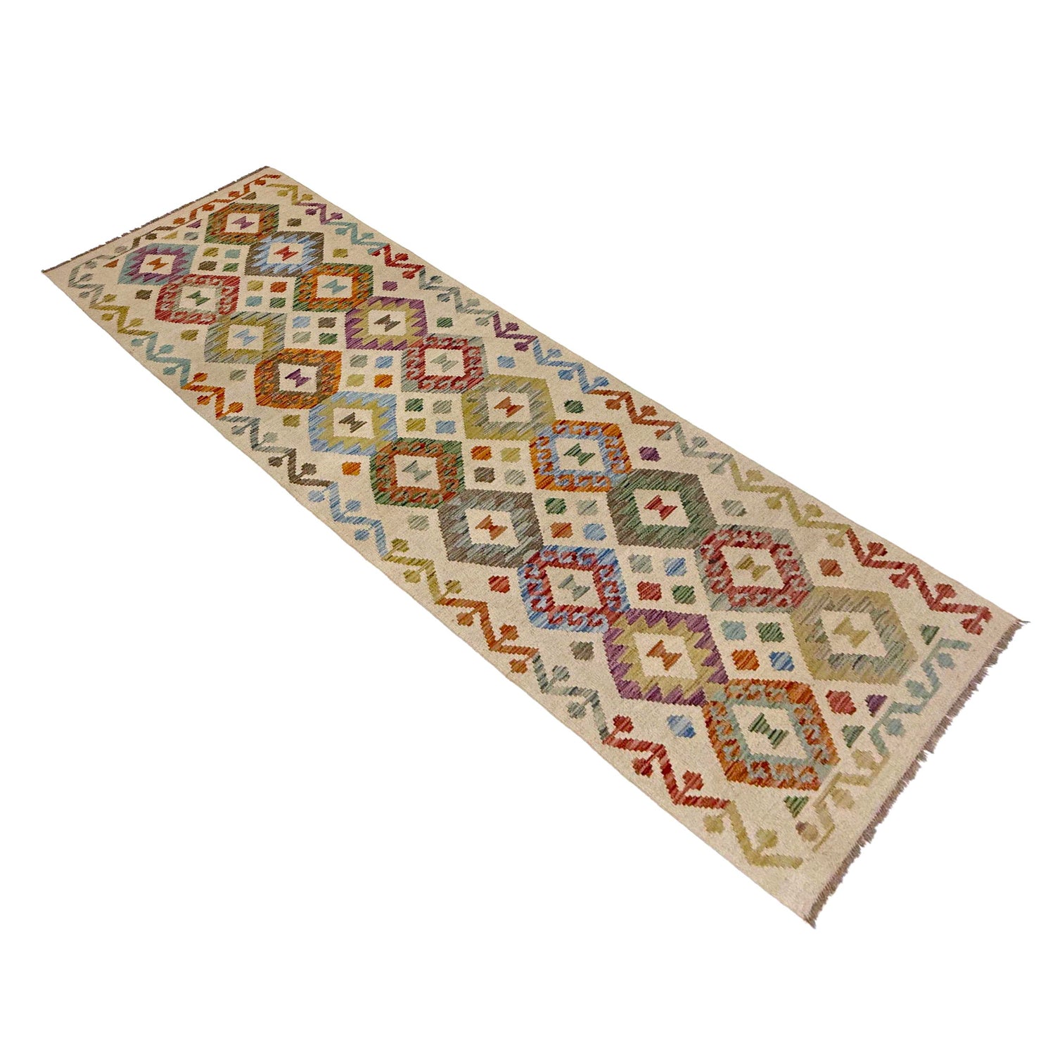Vegetable Kelim Runner 2' 7" x 9' 8" (ft) - No. R38731