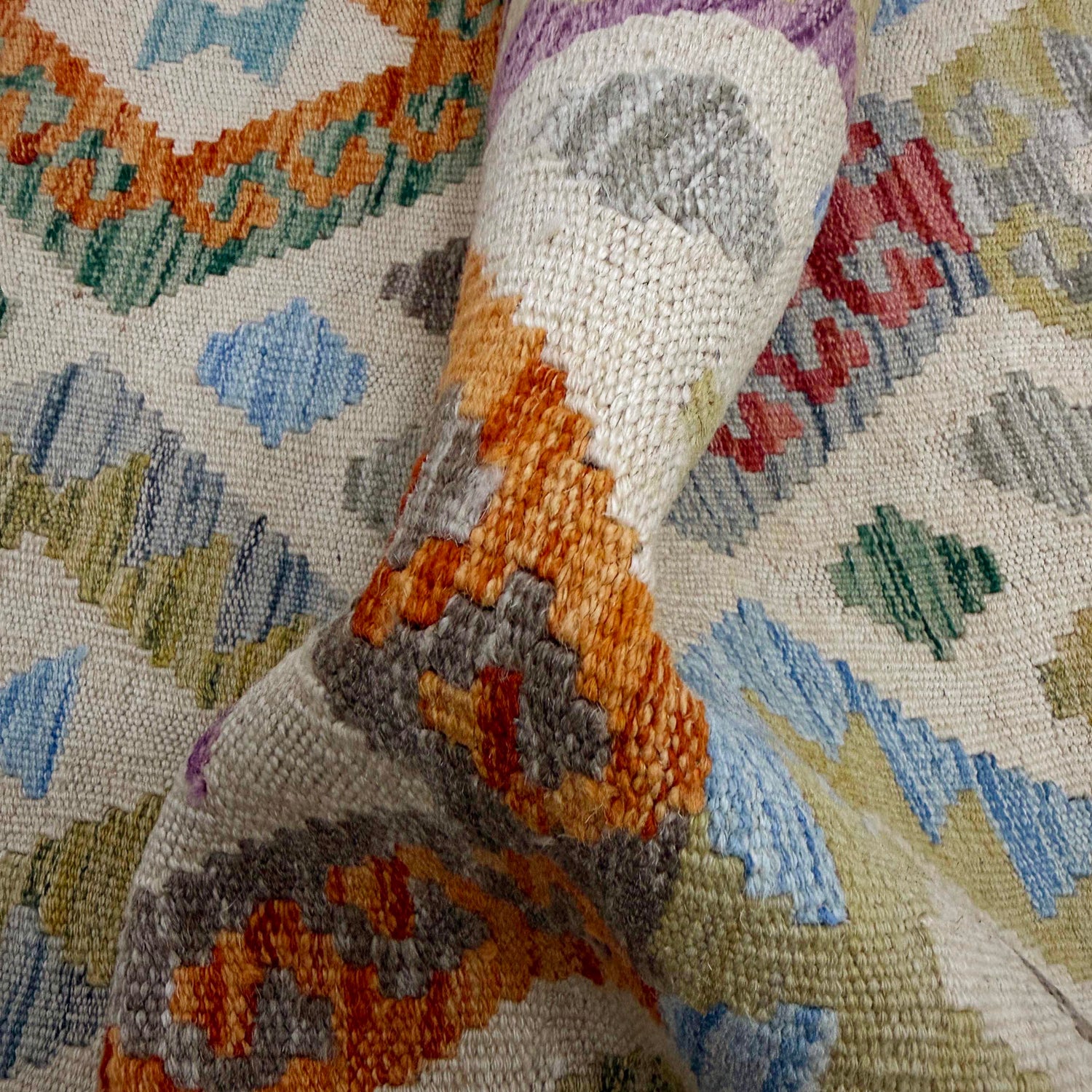 Vegetable Kelim Runner 2' 7" x 9' 8" (ft) - No. R38731