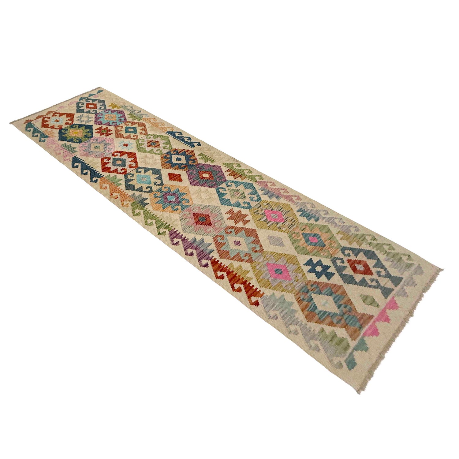 Vegetable Kilim Runner 2' 7" x 9' 7" (ft) - No. R38733