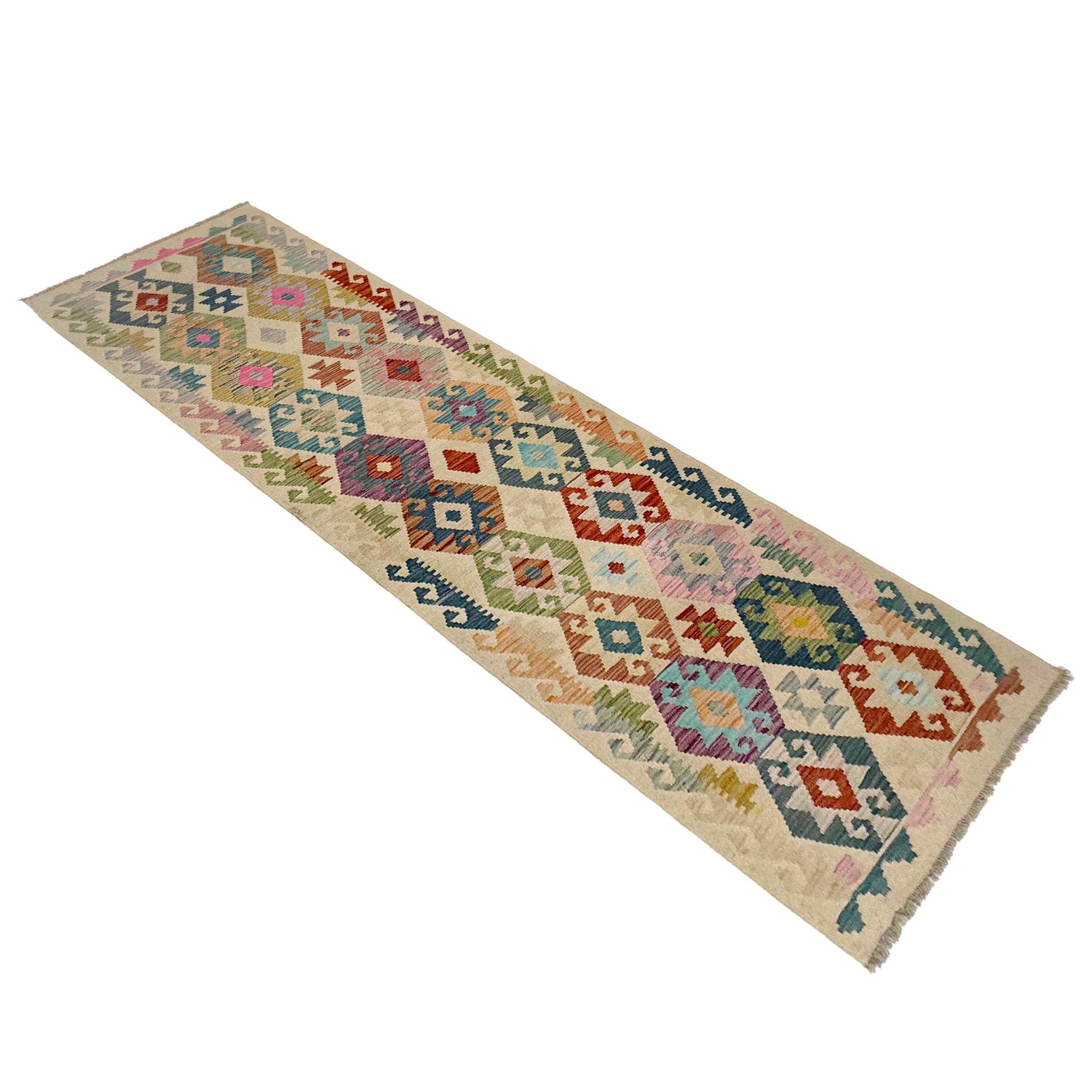Vegetable Kilim Runner 2' 7" x 9' 7" (ft) - No. R38733