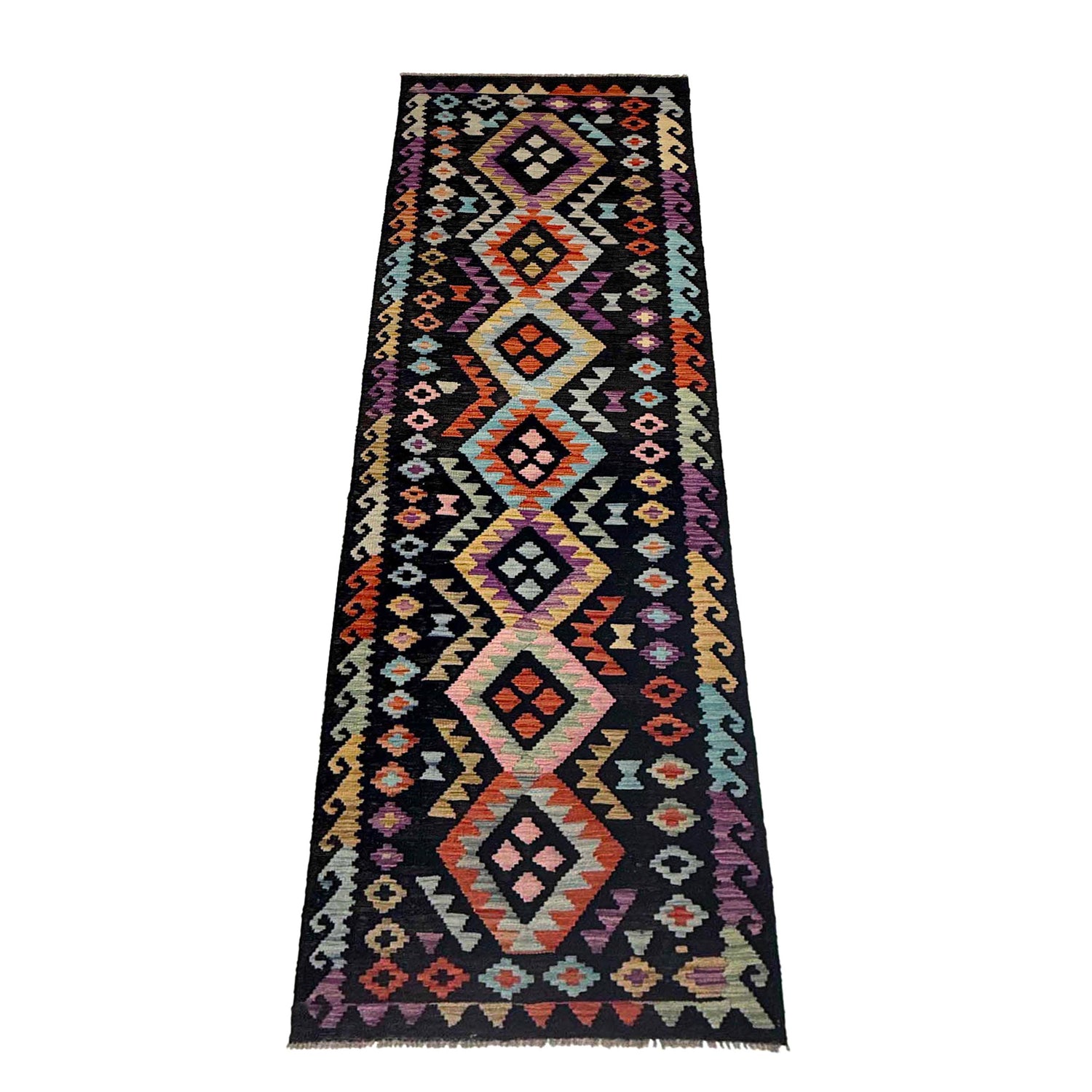 Vegetable Kelim Runner 2' 7" x 9' 10" (ft) - No. R38734