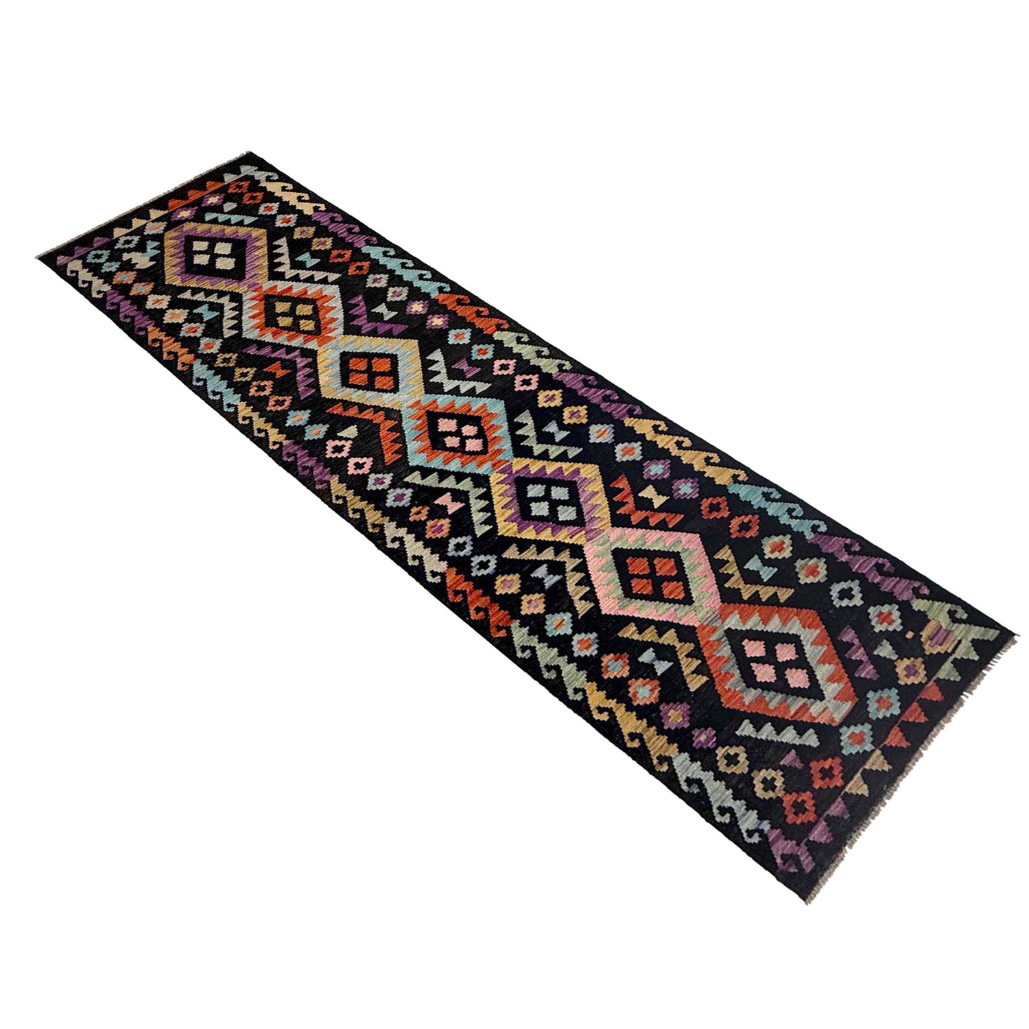 Vegetable Kelim Runner 2' 7" x 9' 10" (ft) - No. R38734